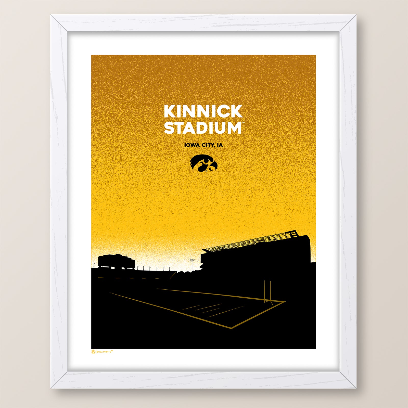 University of Iowa Kinnick Stadium Landmark Print