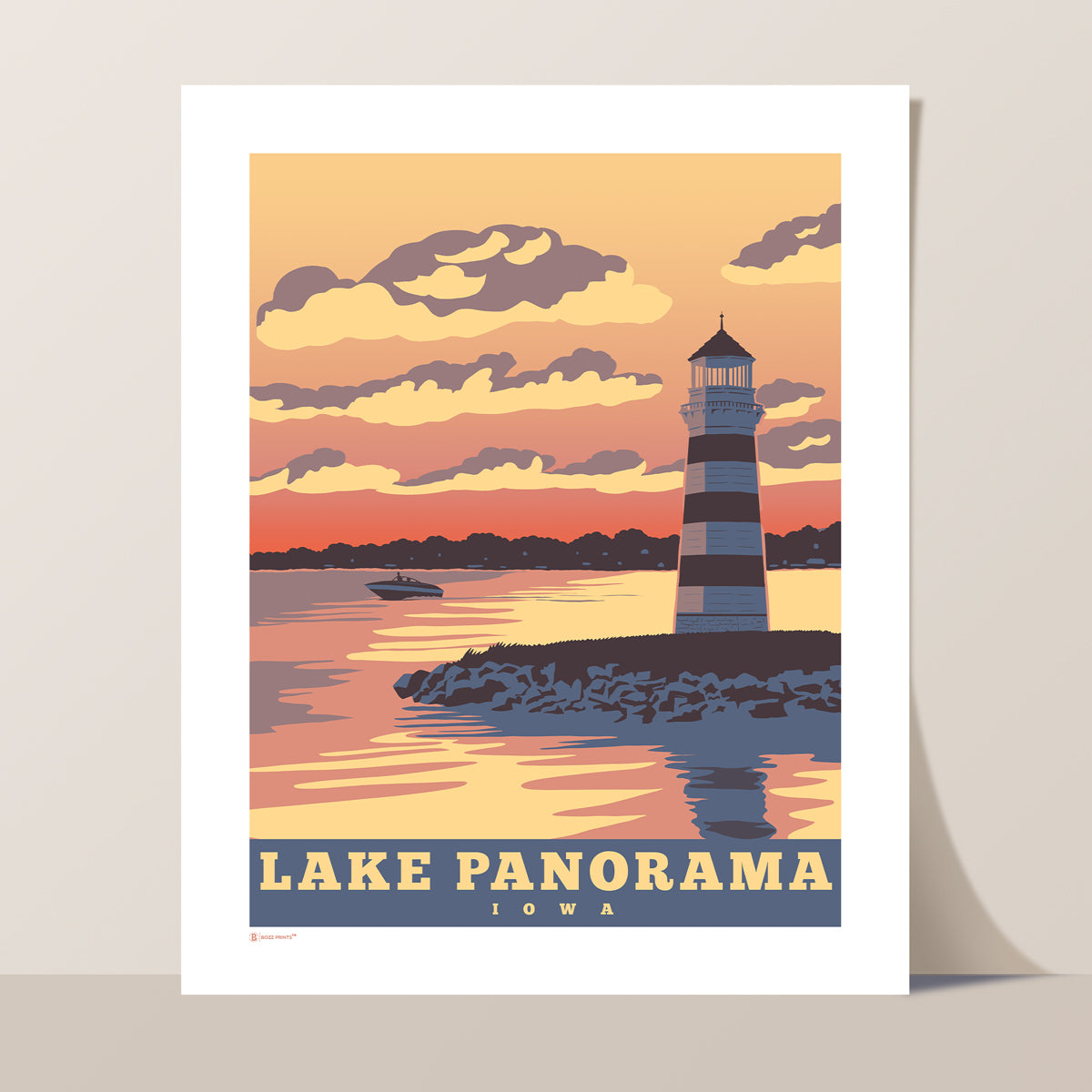 Lake Panorama Sunset Print