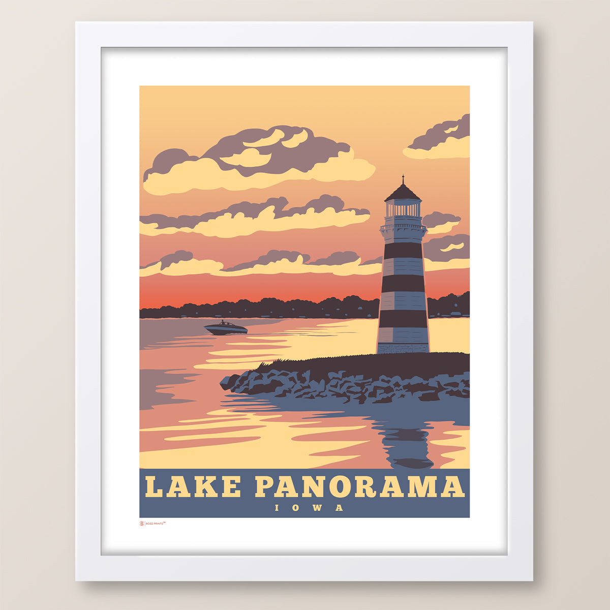 Lake Panorama Sunset Print