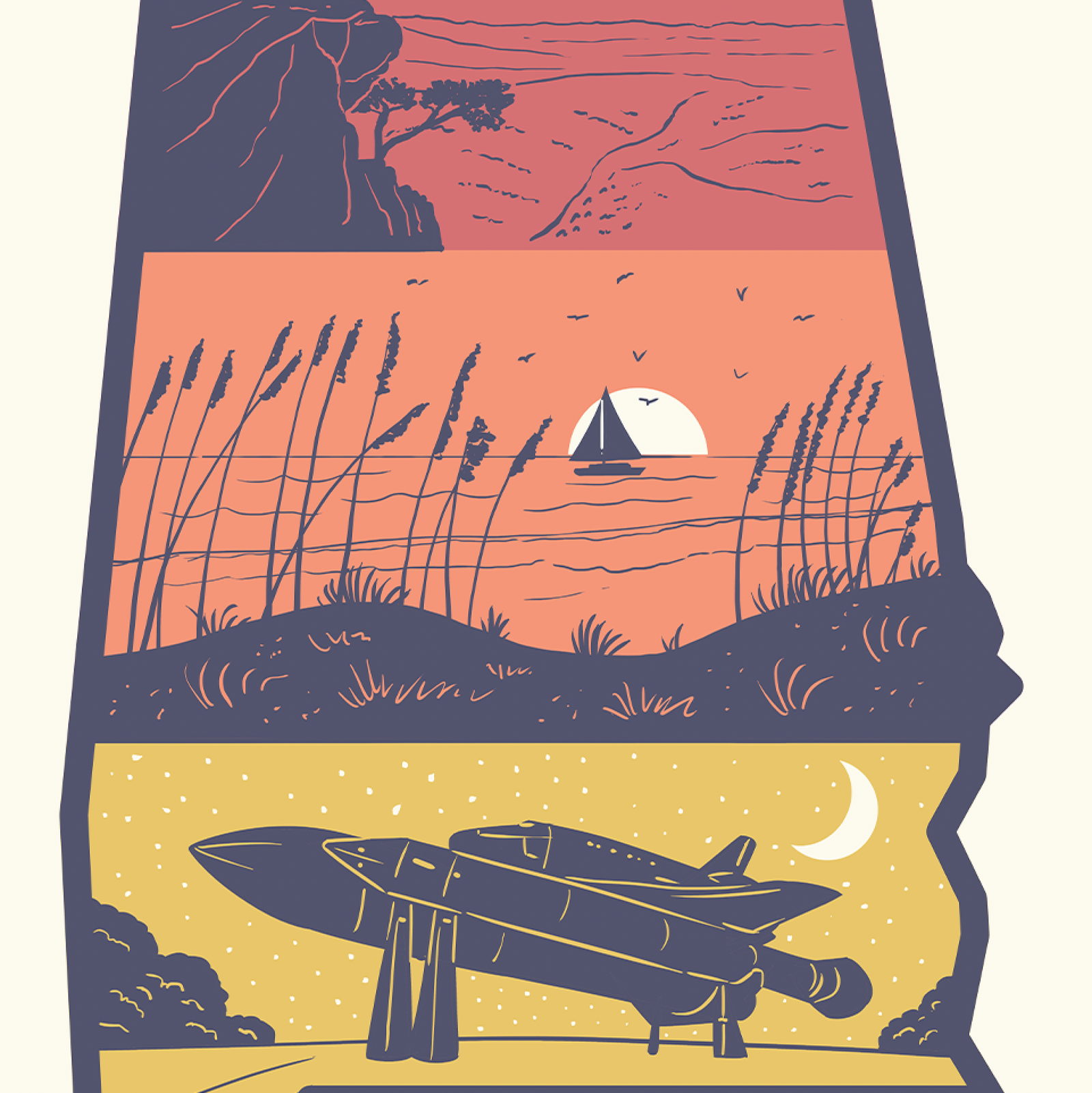 Layers of Alabama Print