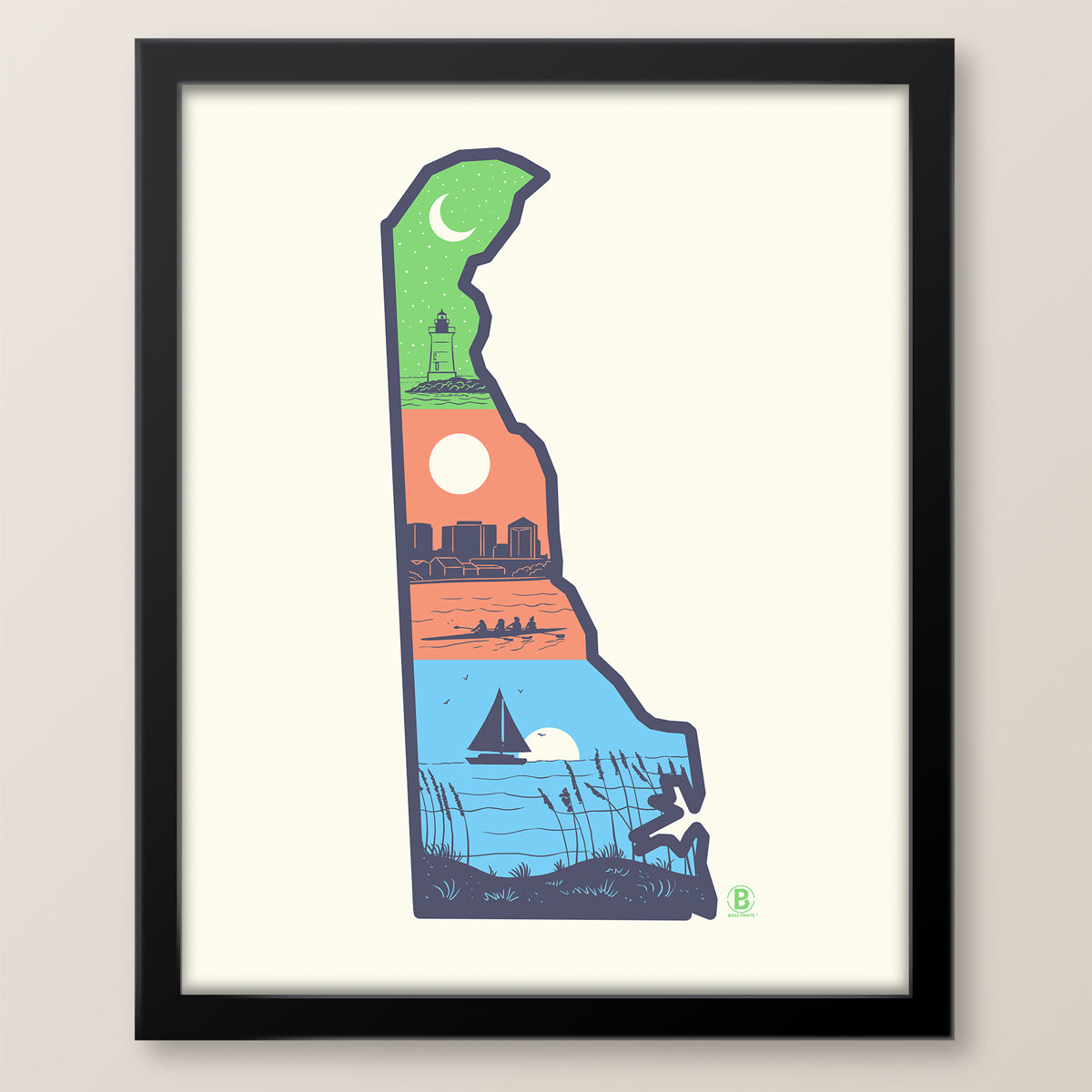 Layers of Delaware Print