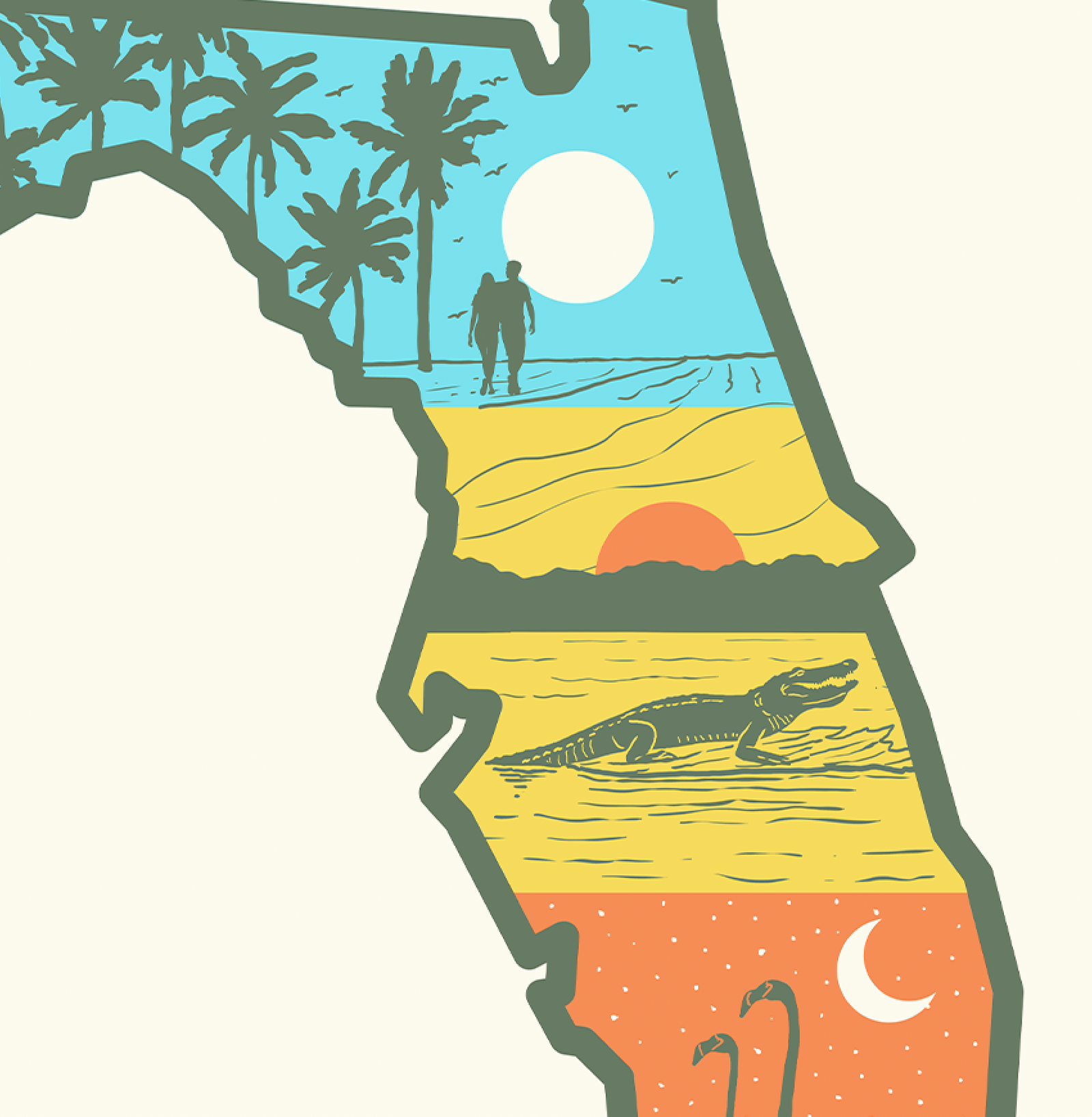Layers of Florida Print