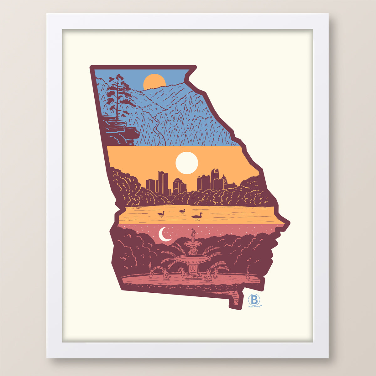 Layers of Georgia Print