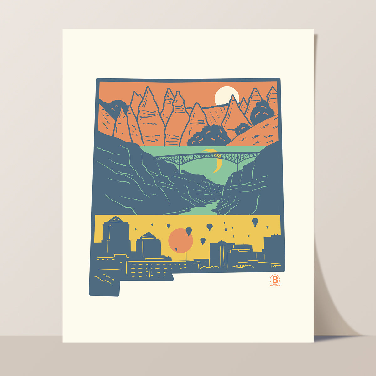 Layers of New Mexico Print