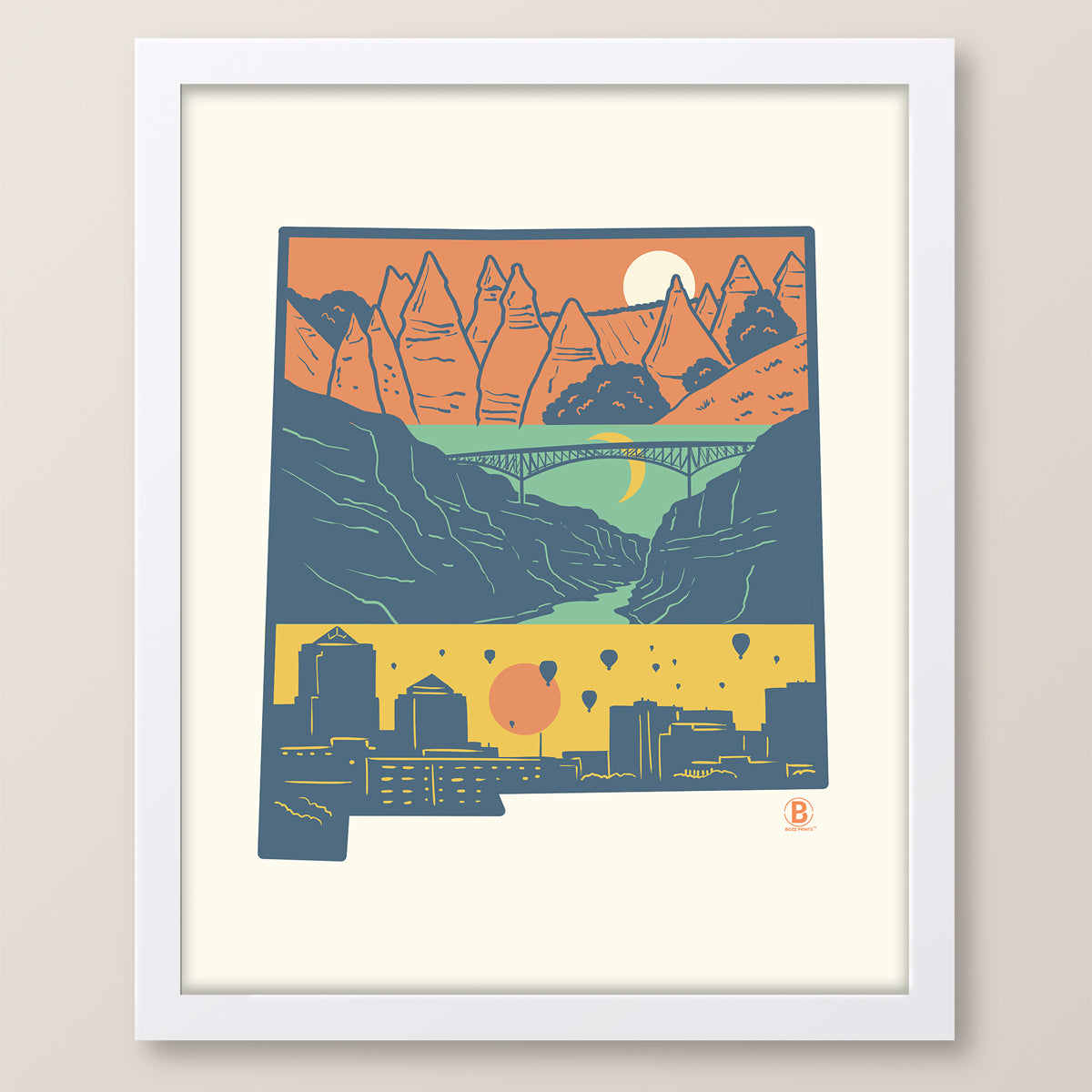 Layers of New Mexico Print