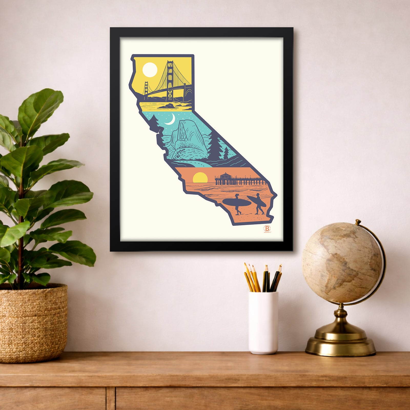 Layers of California Print