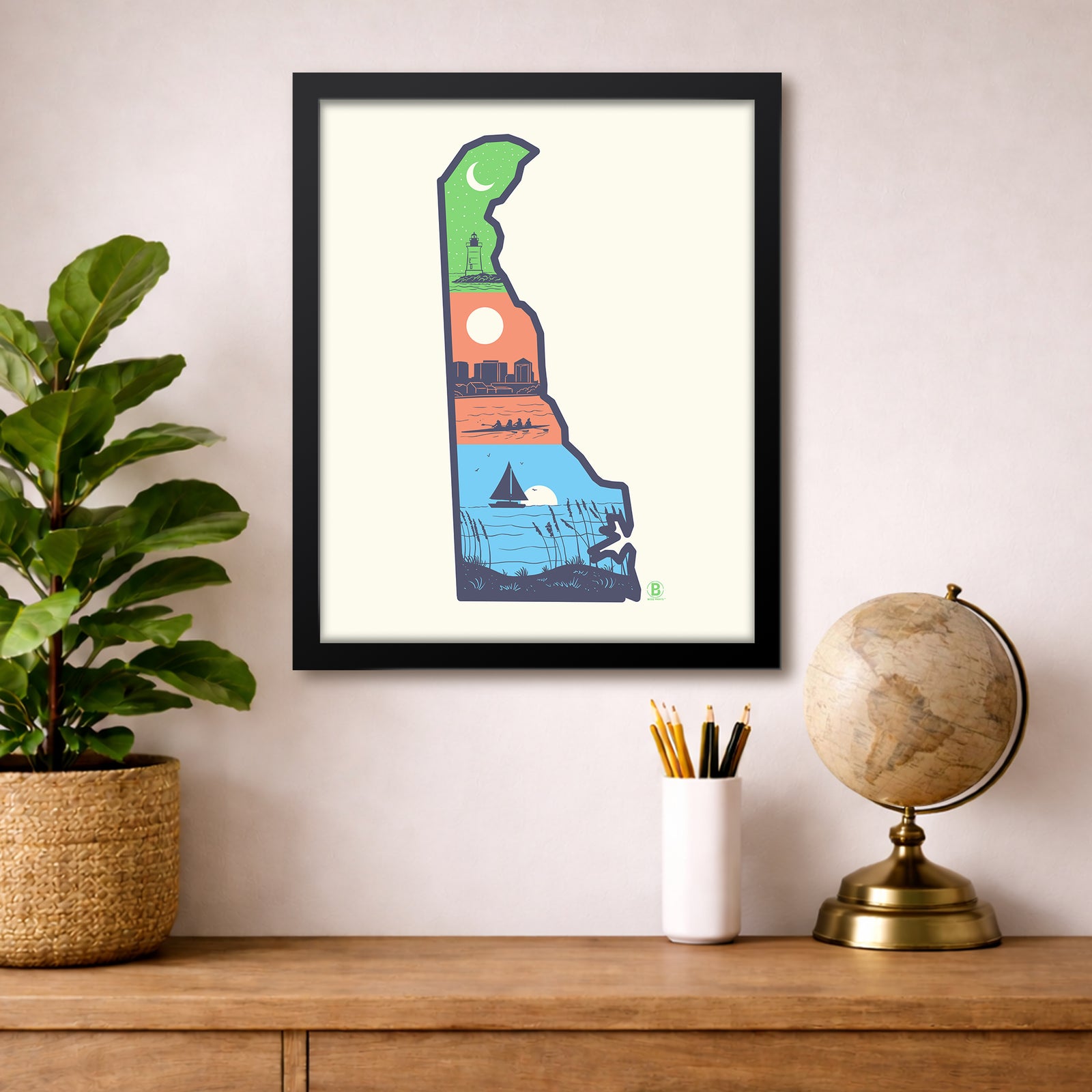 Layers of Delaware Print