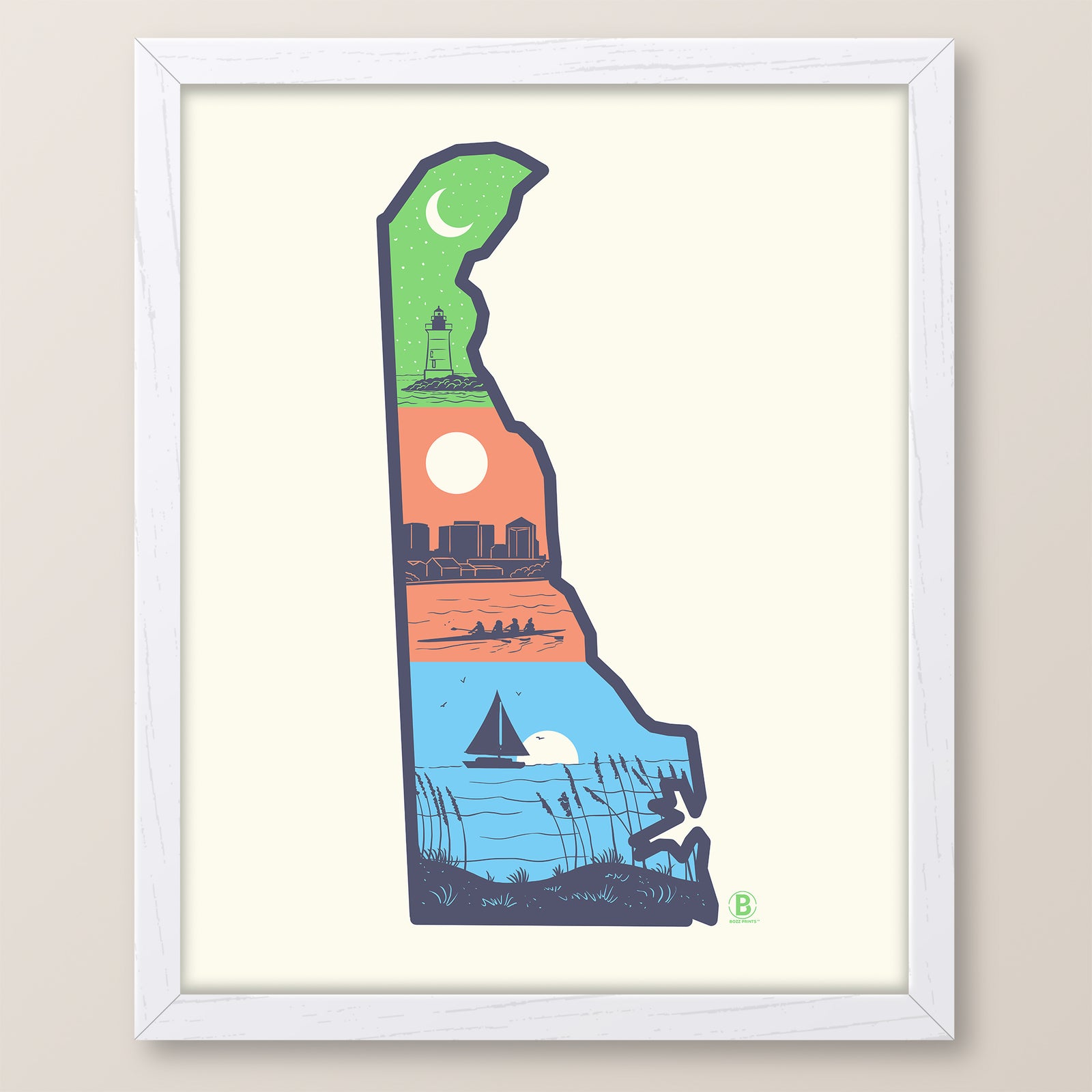 Layers of Delaware Print