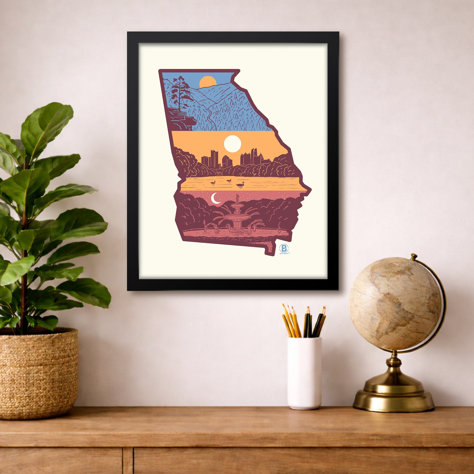 Layers of Georgia Print