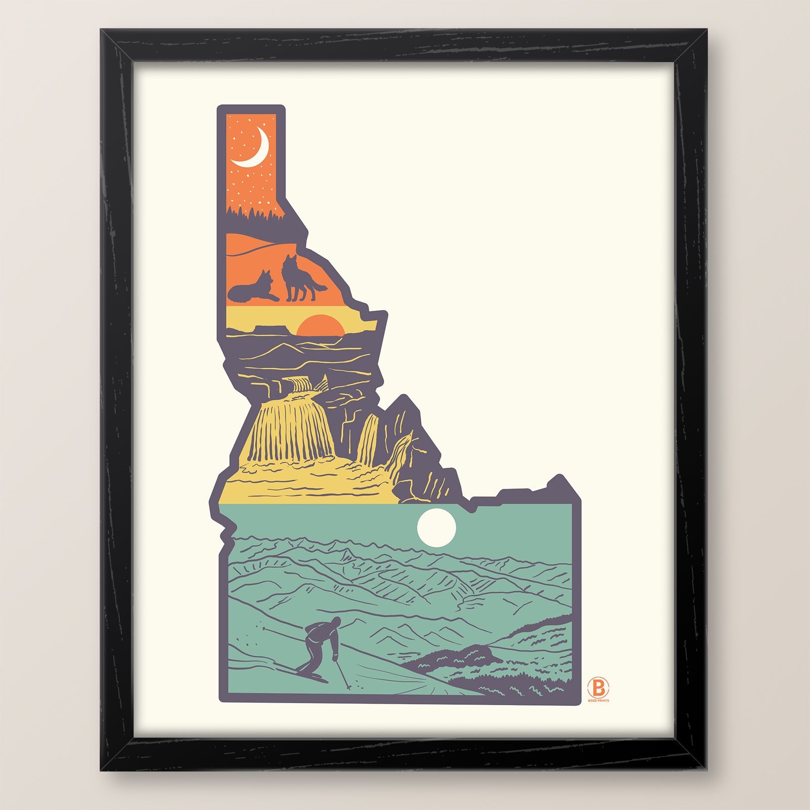 Layers of Idaho Print