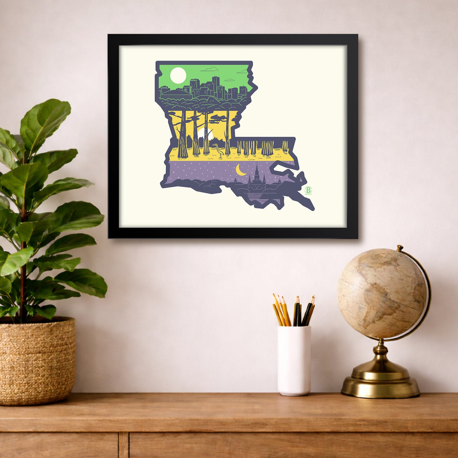 Layers of Louisiana Print