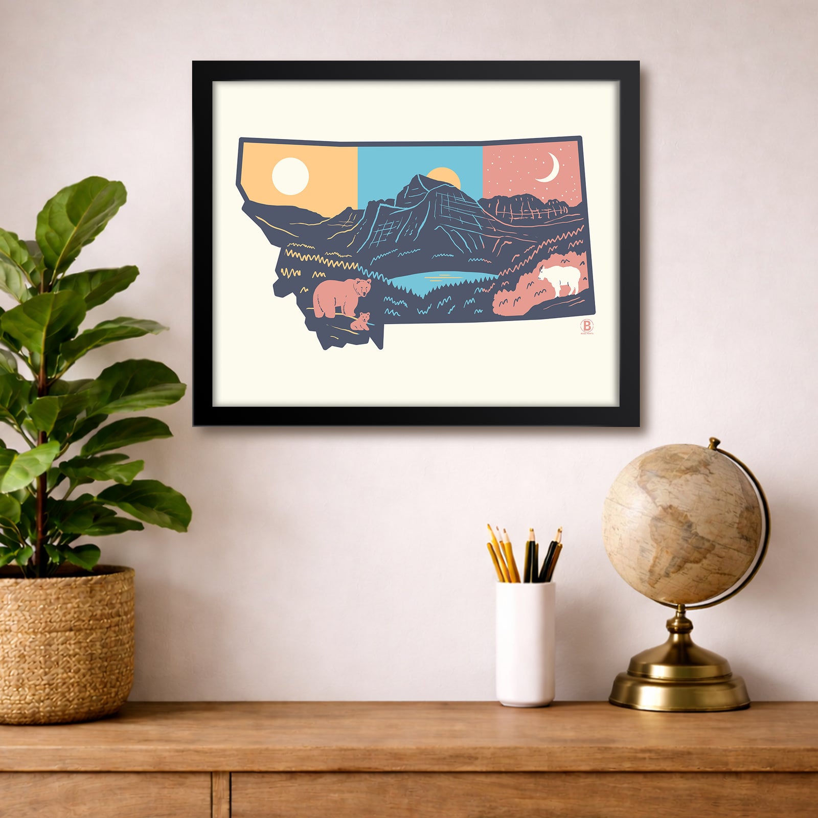 Layers of Montana Print