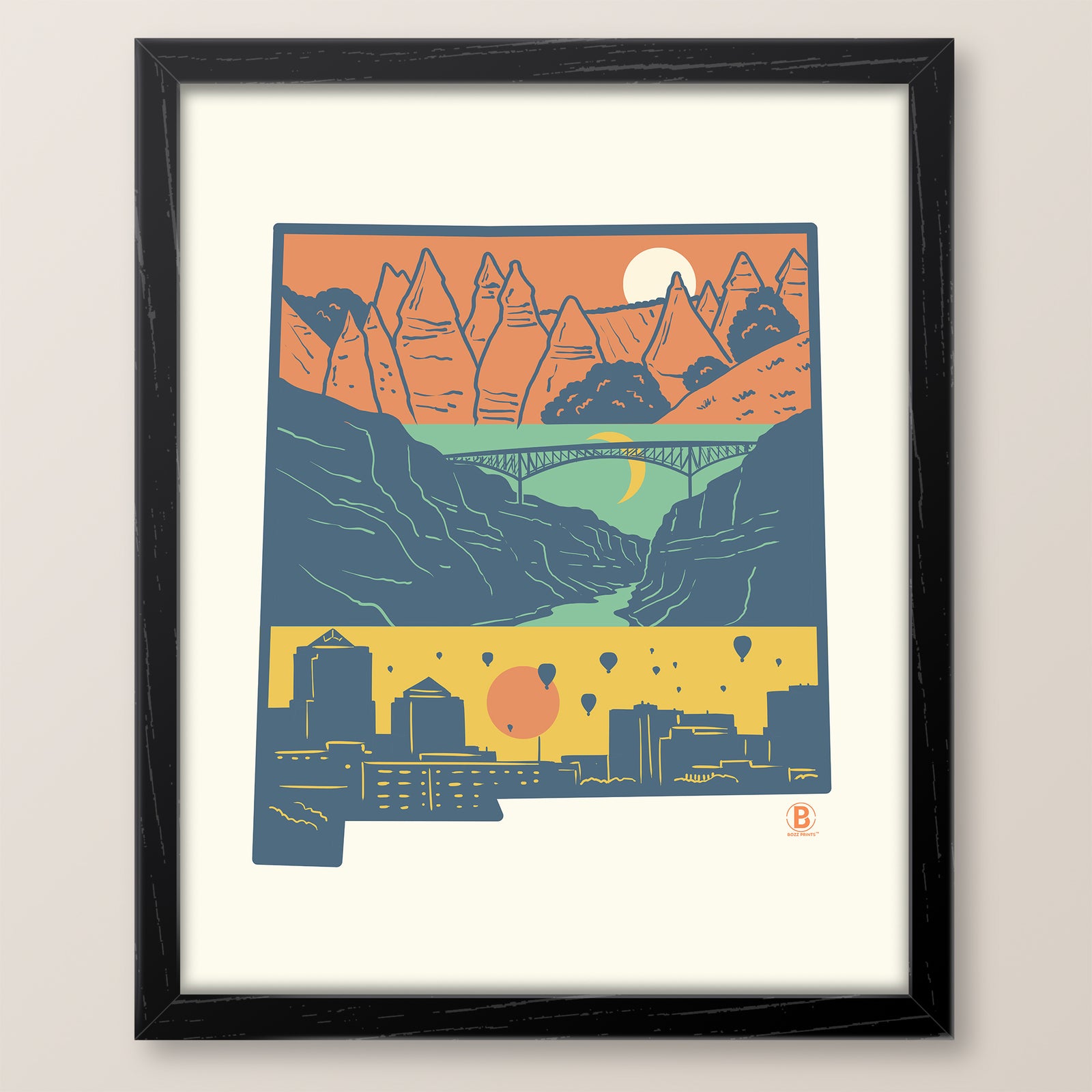 Layers of New Mexico Print