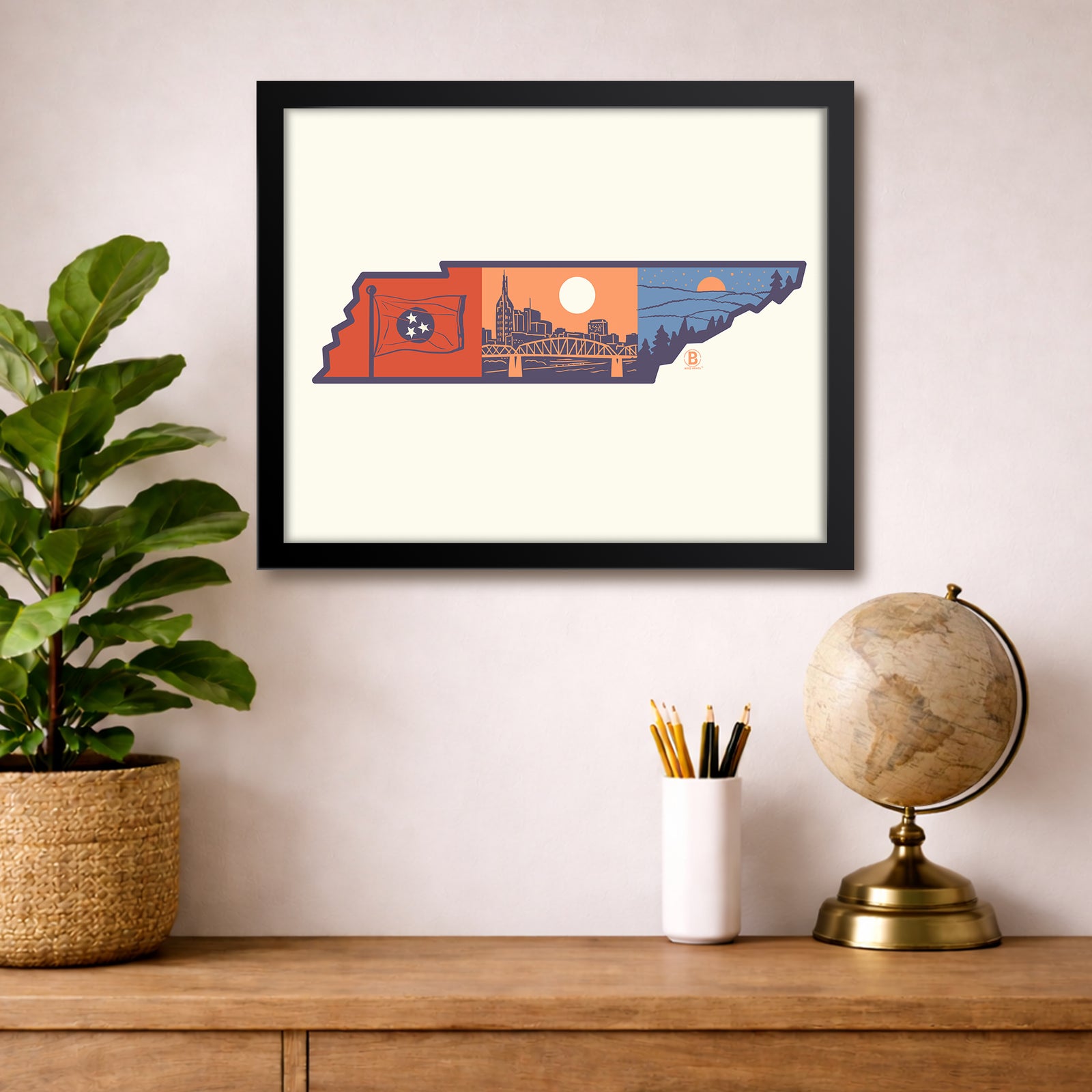 Layers of Tennessee Print