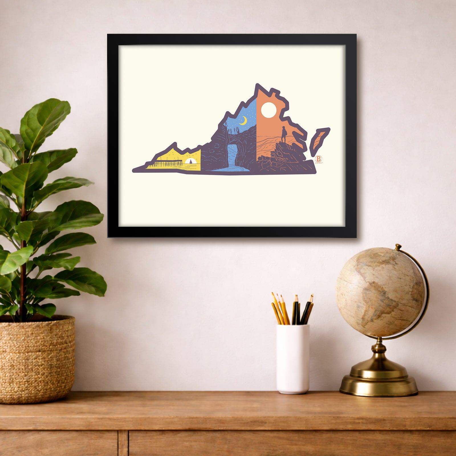 Layers of Virginia Print
