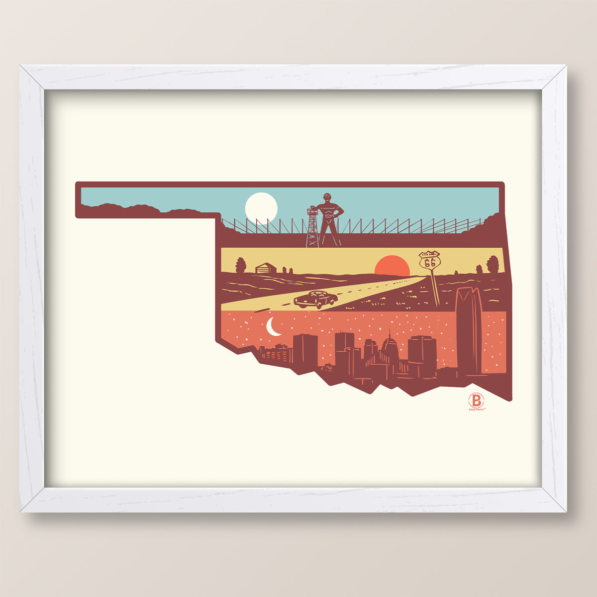 Layers of Oklahoma Print