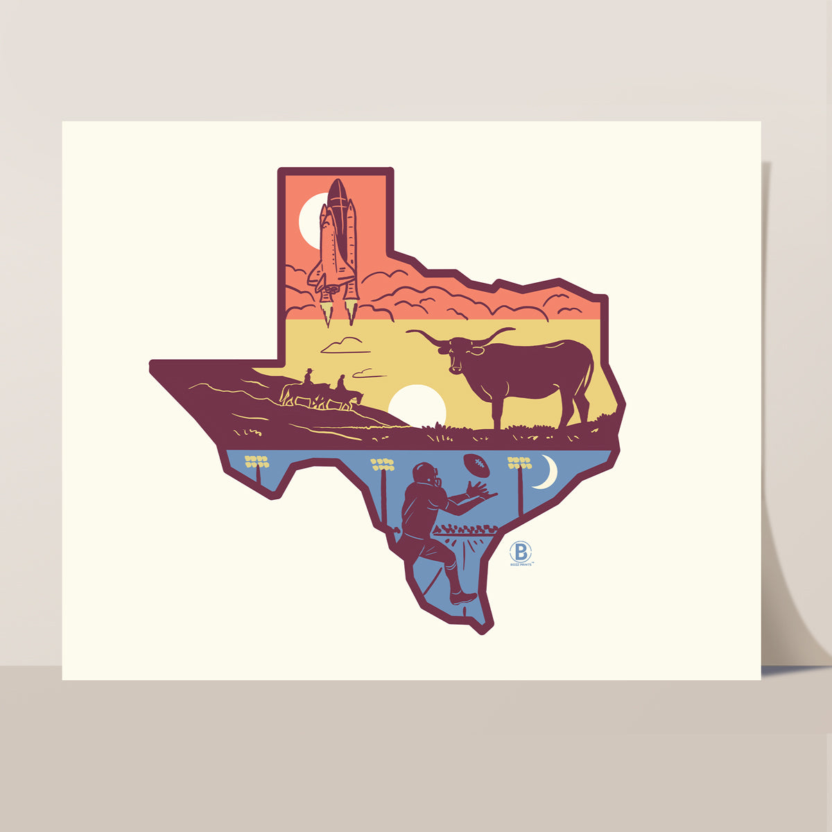 Layers of Texas Print