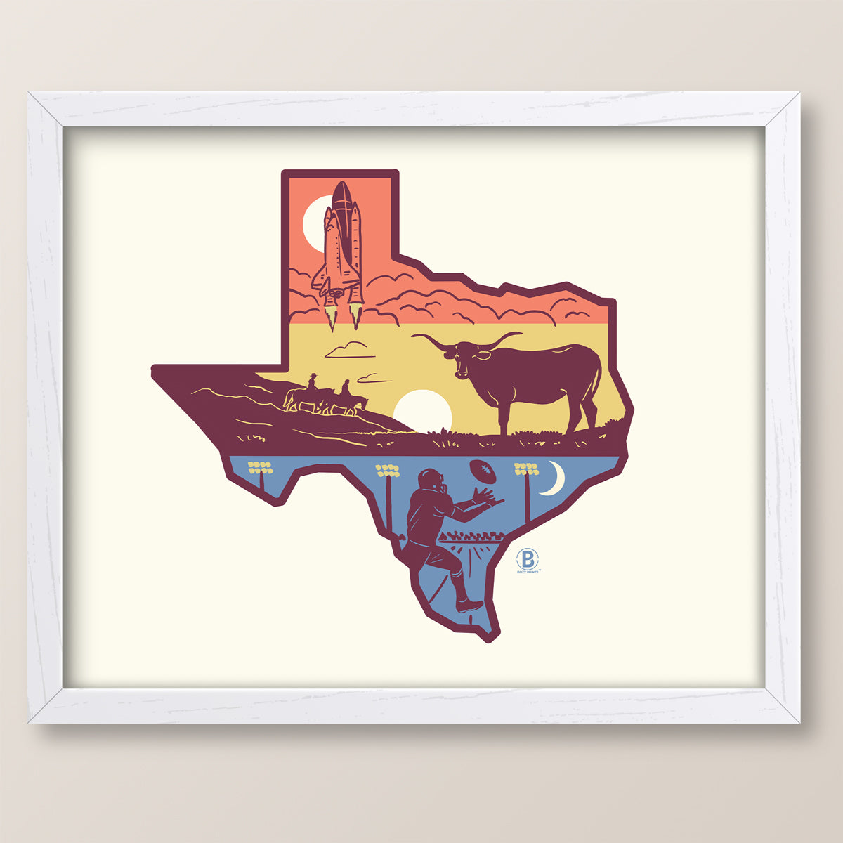 Layers of Texas Print