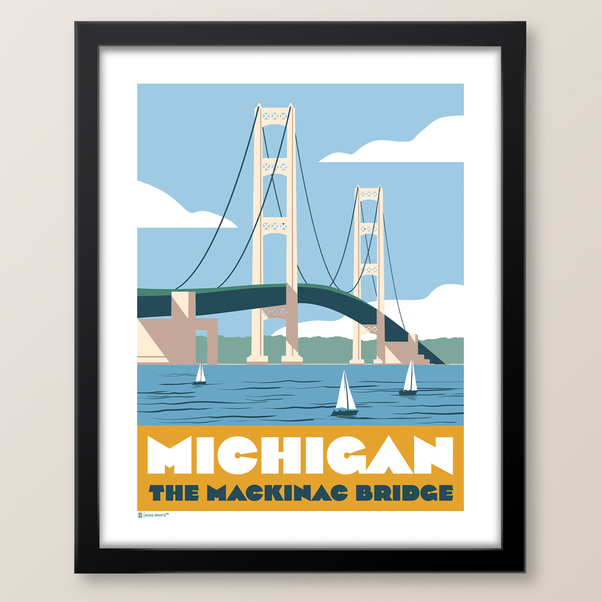 Mackinac Bridge Michigan Print