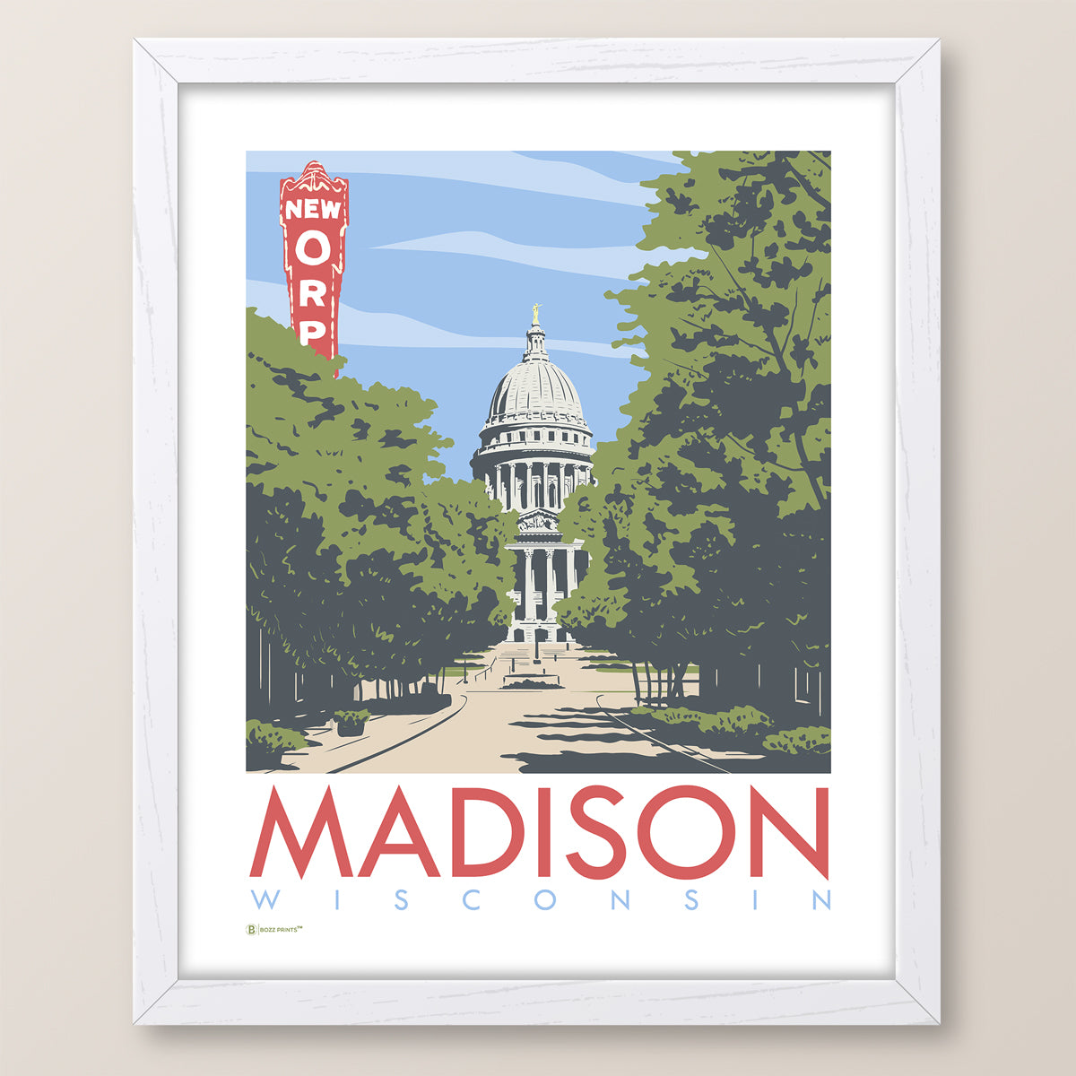 Madison Capitol State Street Print