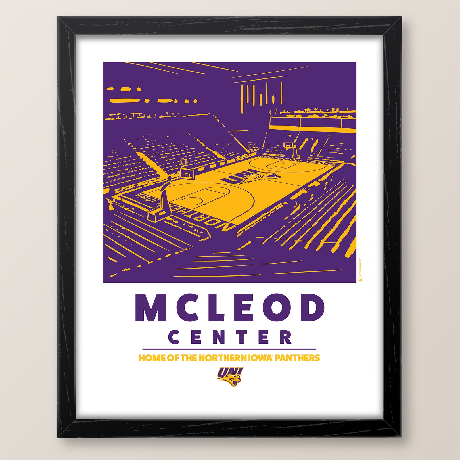 University of Northern Iowa McLeod Center Print