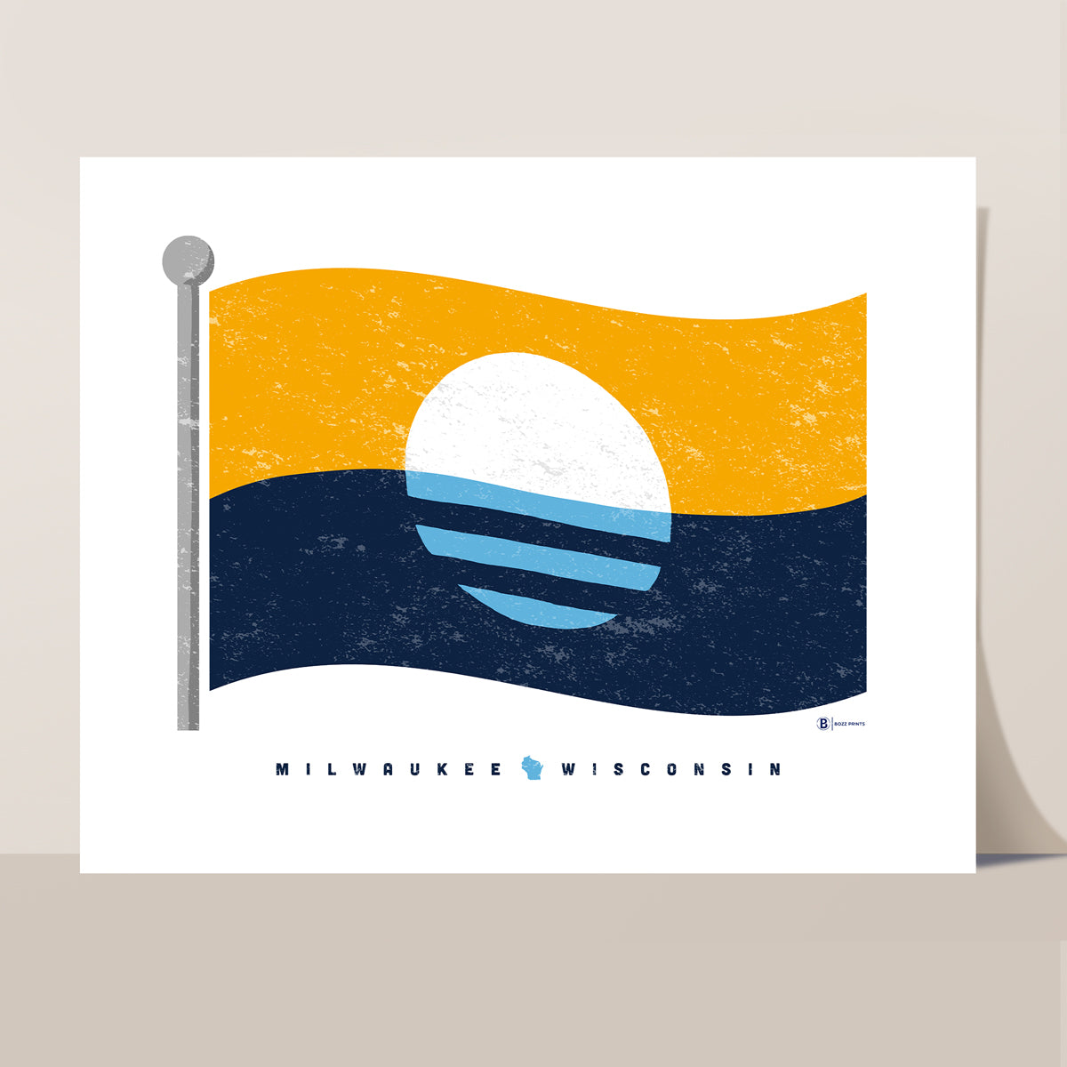 Milwaukee Flag Print