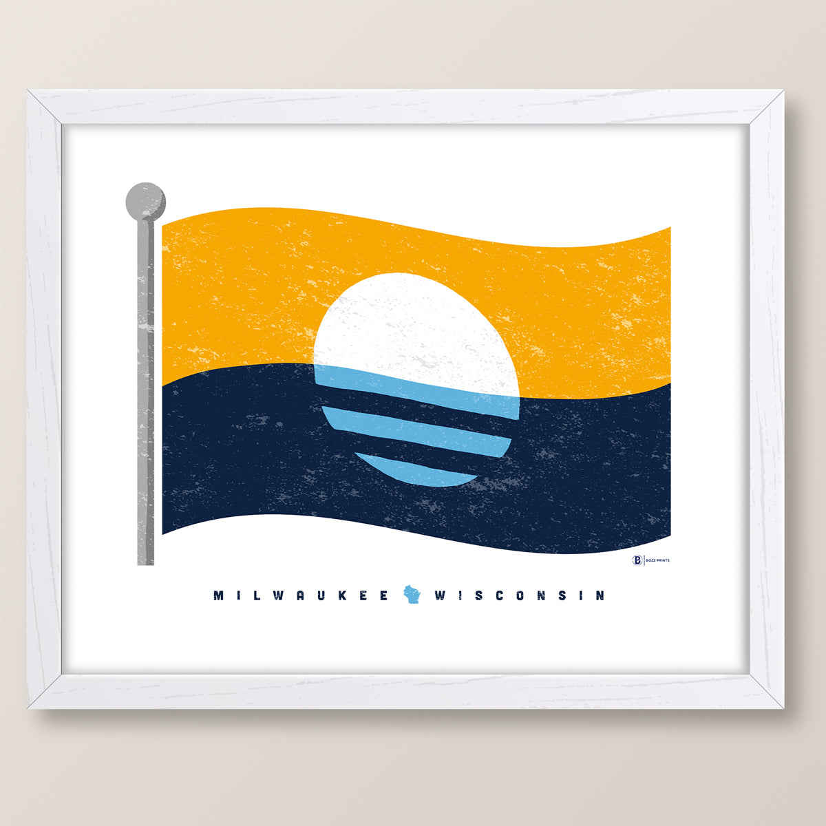 Milwaukee Flag Print