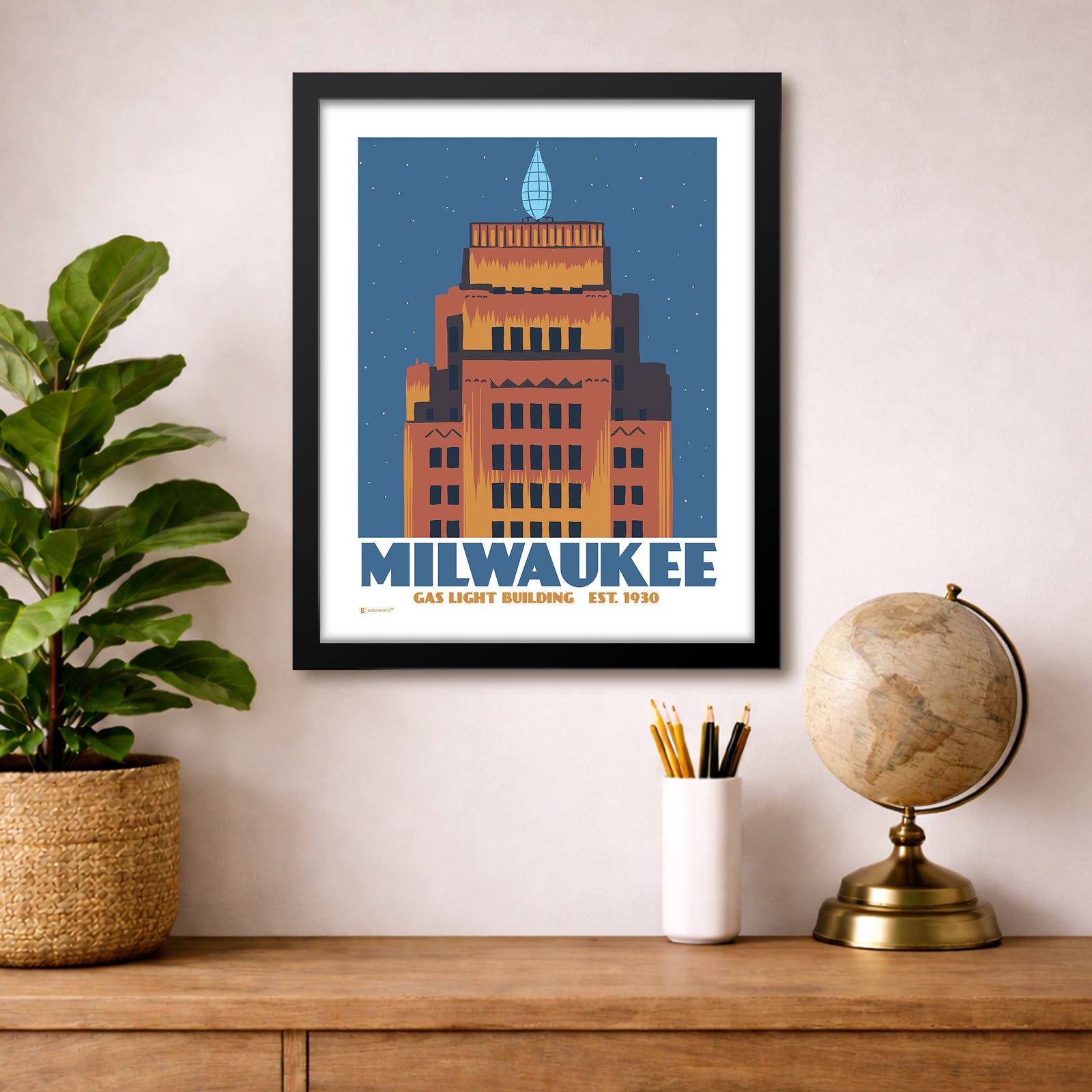 Milwaukee Gas Light Building Print