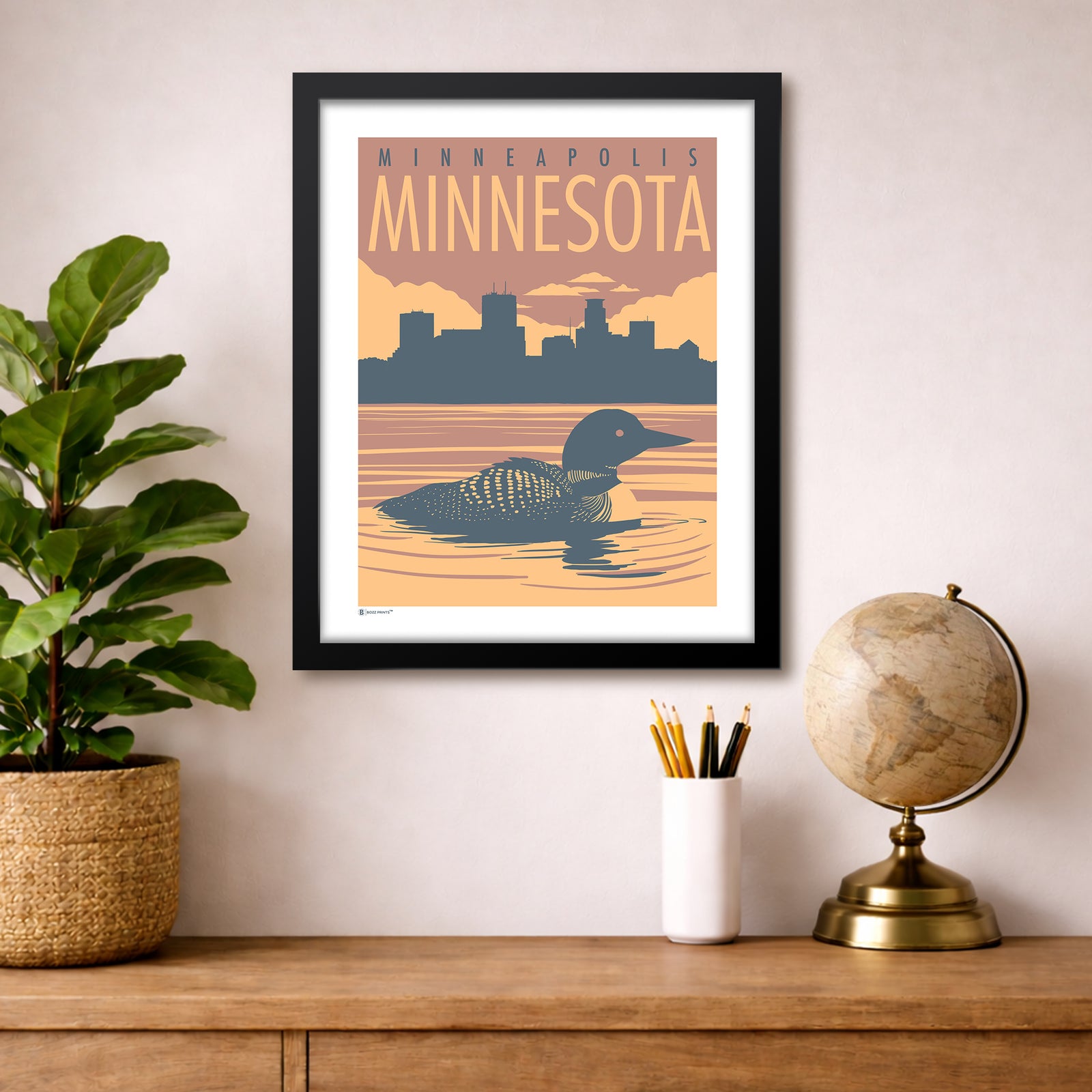 Minneapolis Bde Maka Ska Print