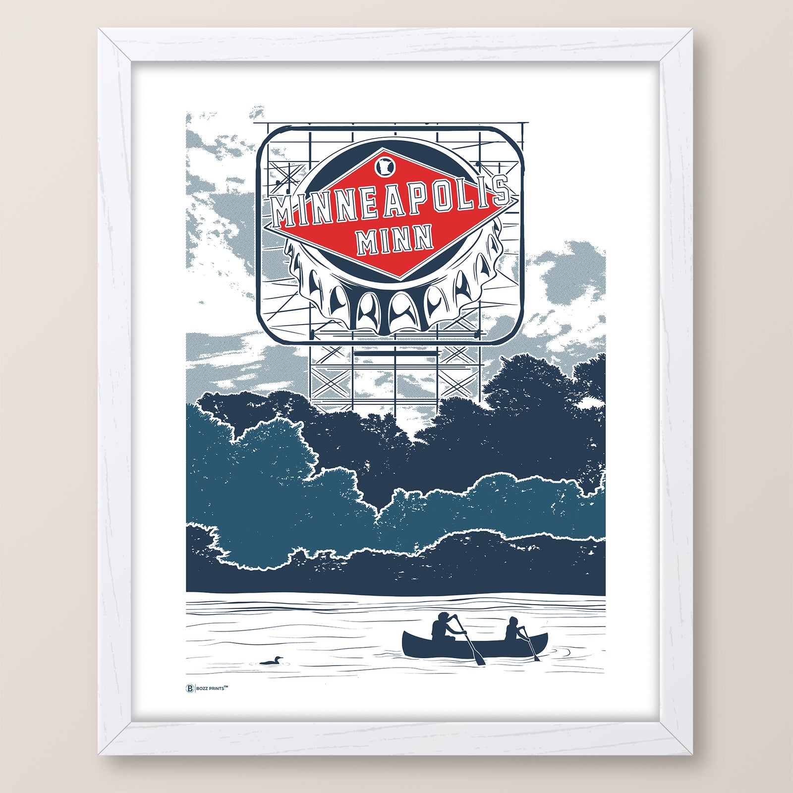 Minneapolis Grain Sign Print