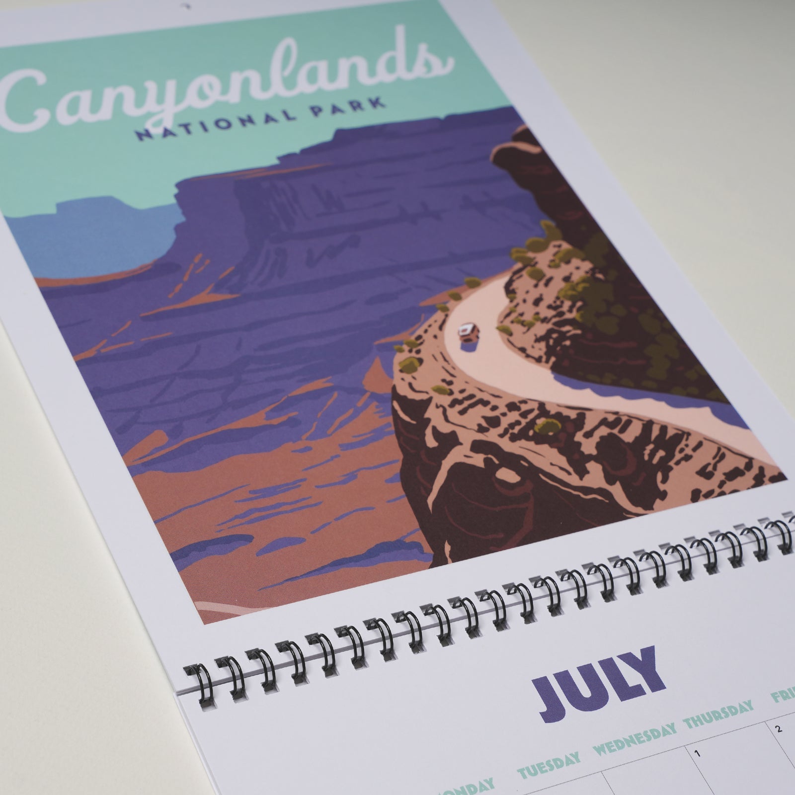 2027 National Parks Illustrated Wall Calendar