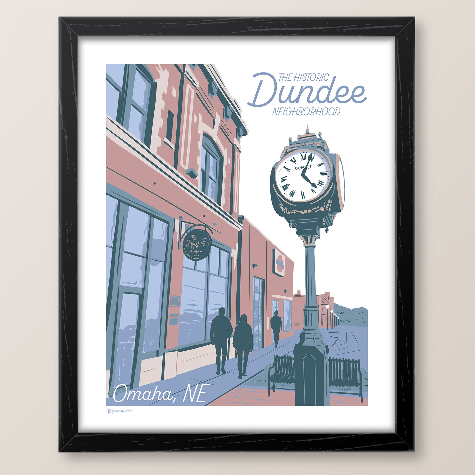 Omaha Dundee Neighborhood Print