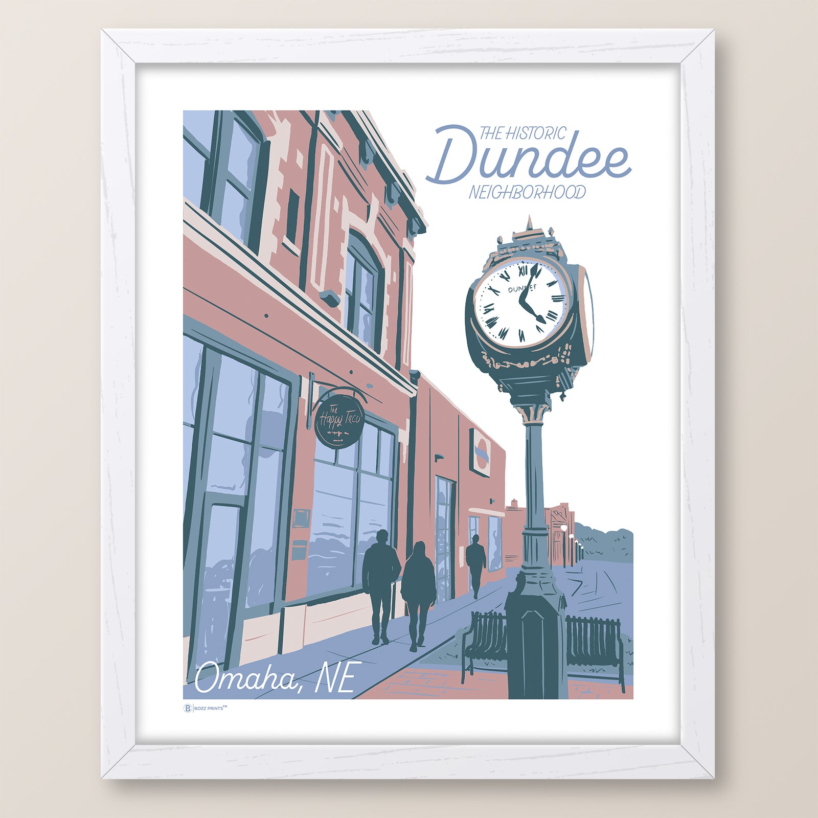 Omaha Dundee Neighborhood Print