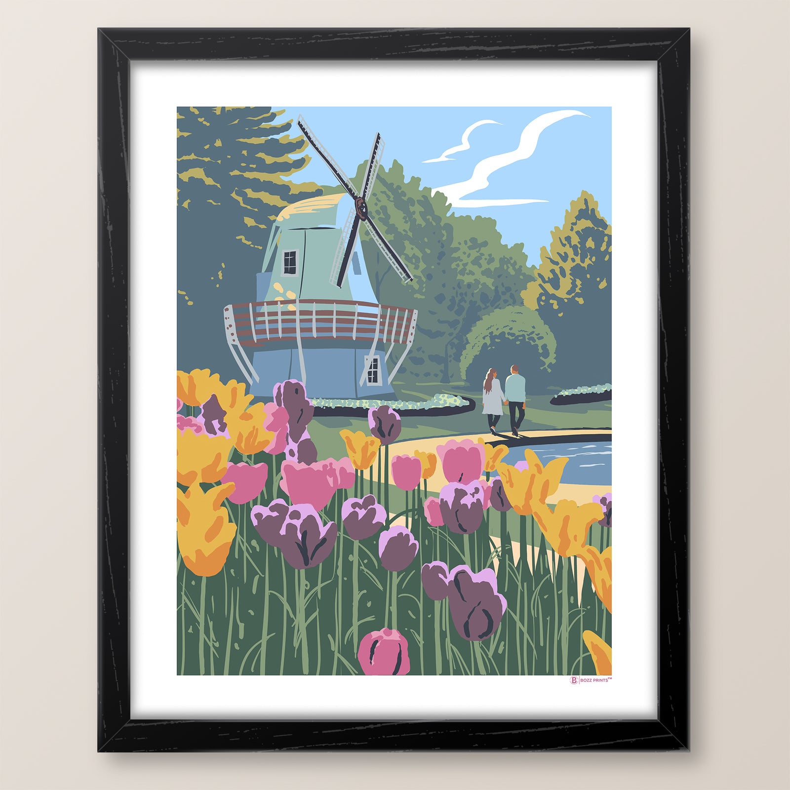 Pella Iowa Tulips Print