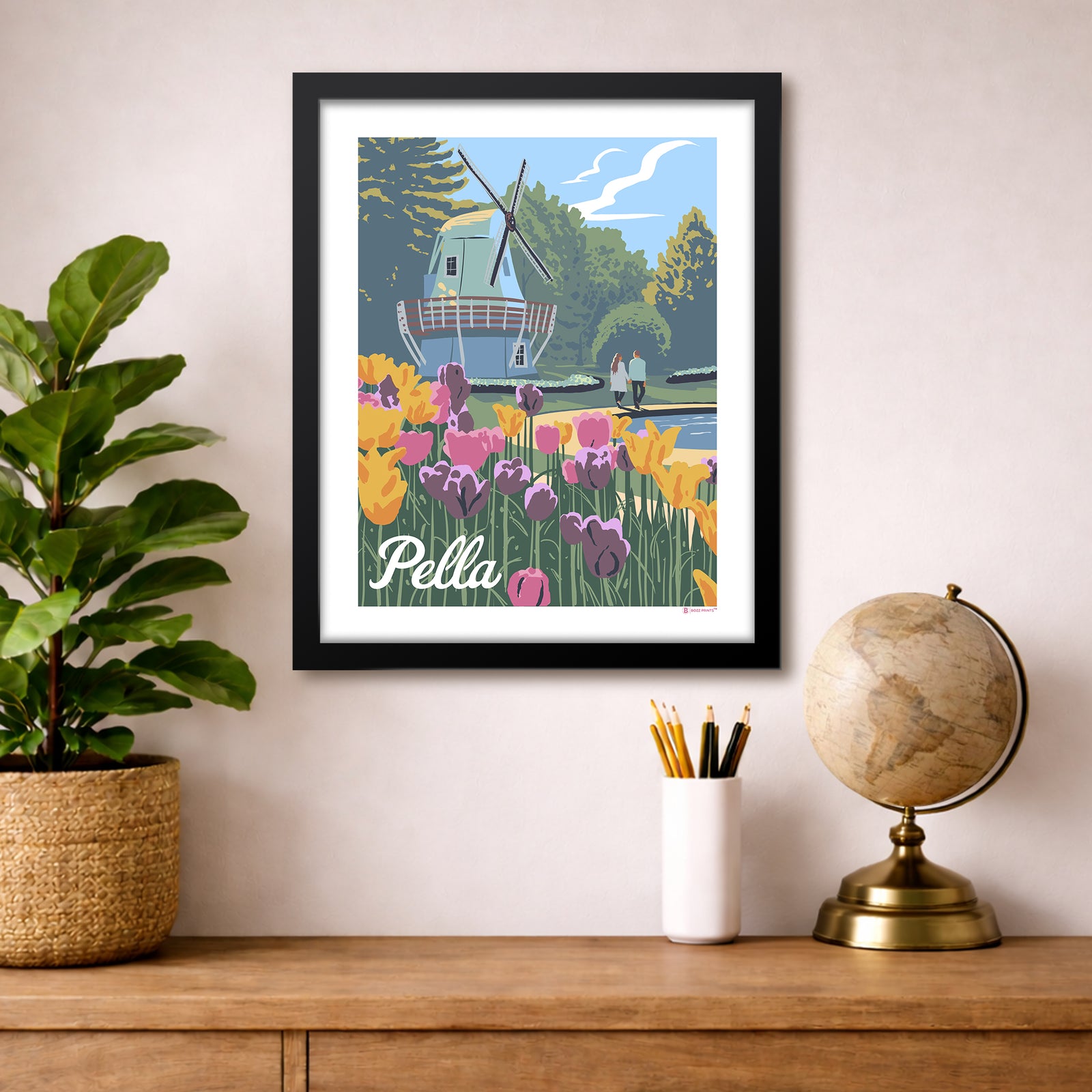 Pella Iowa Tulips Print