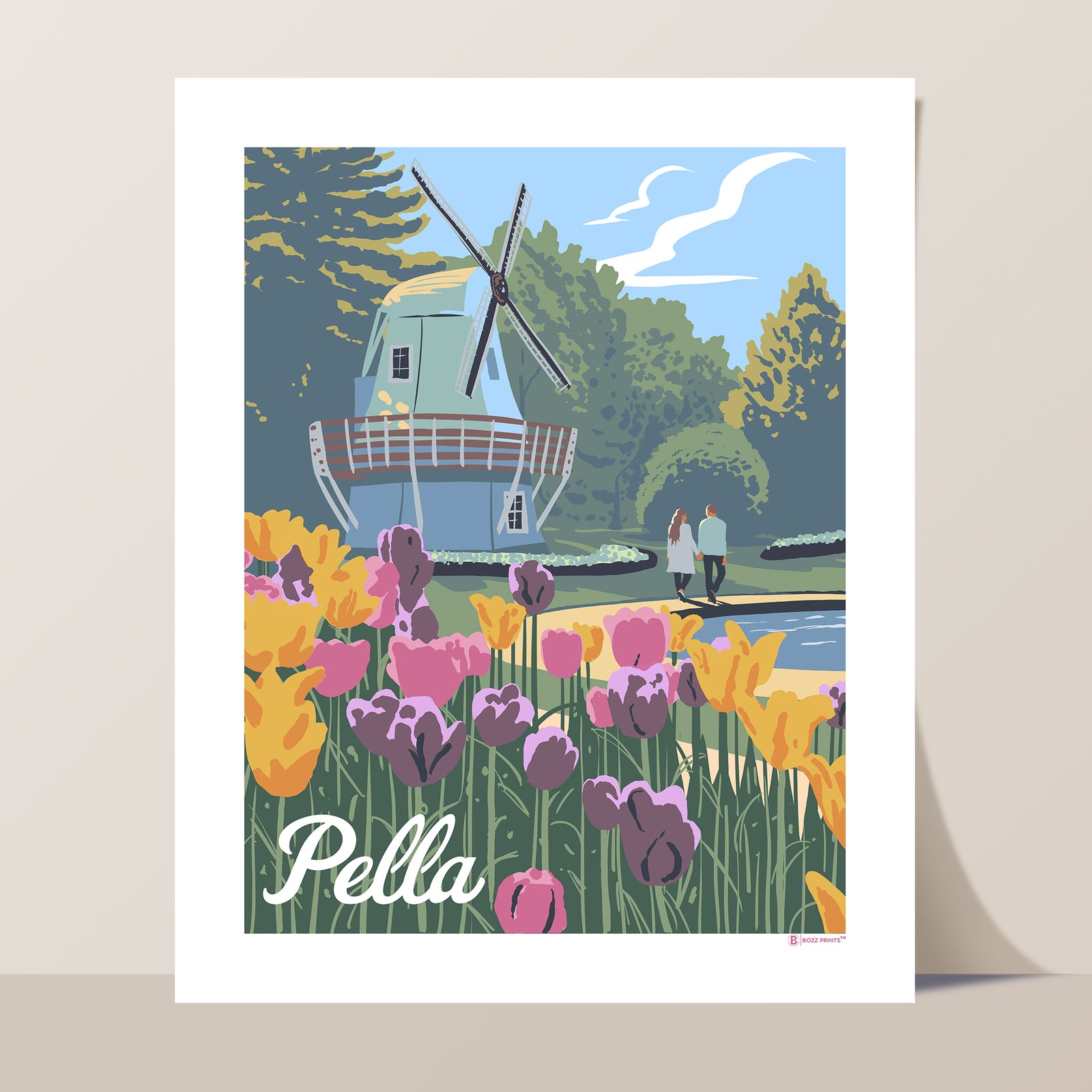 Pella Iowa Tulips Print
