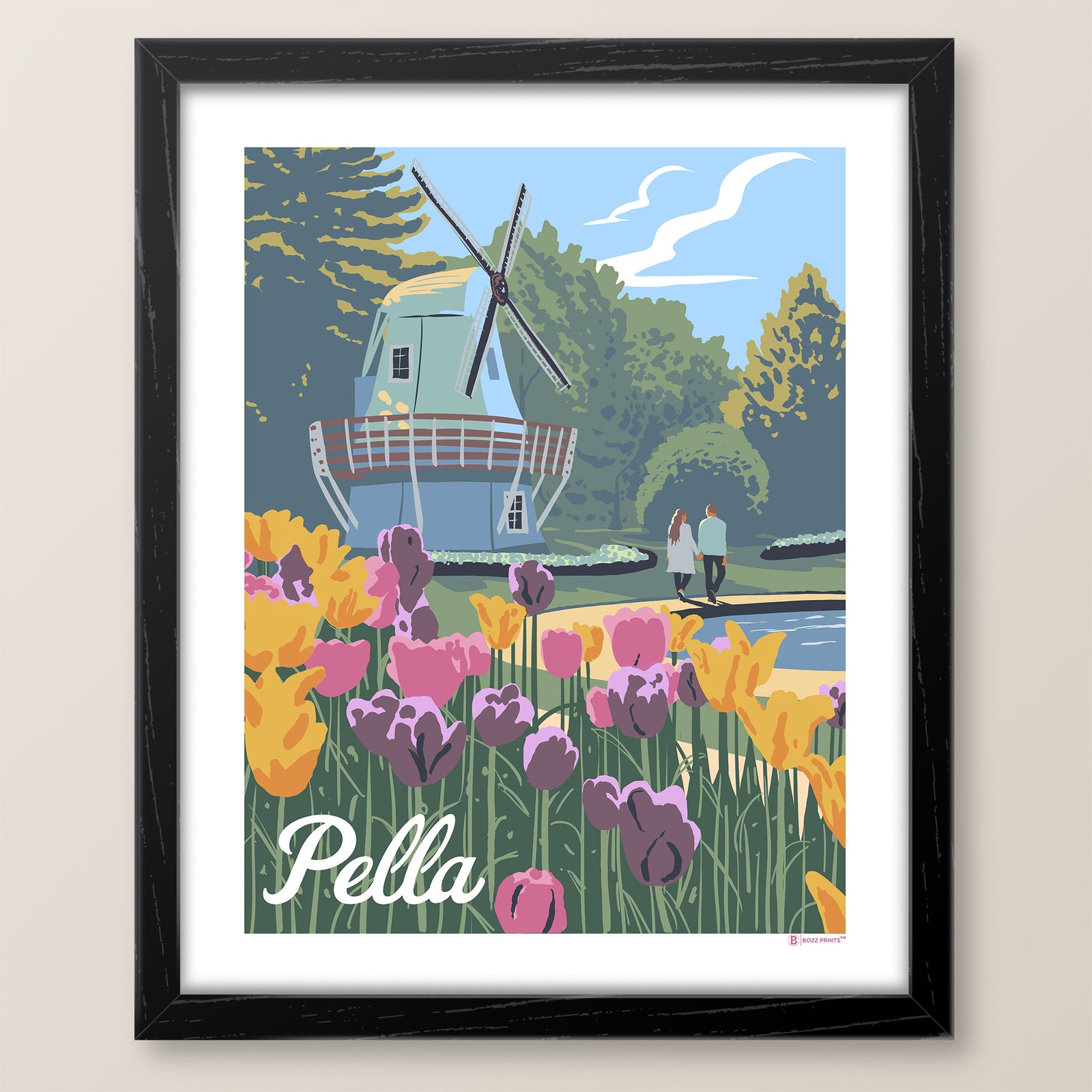 Pella Iowa Tulips Print