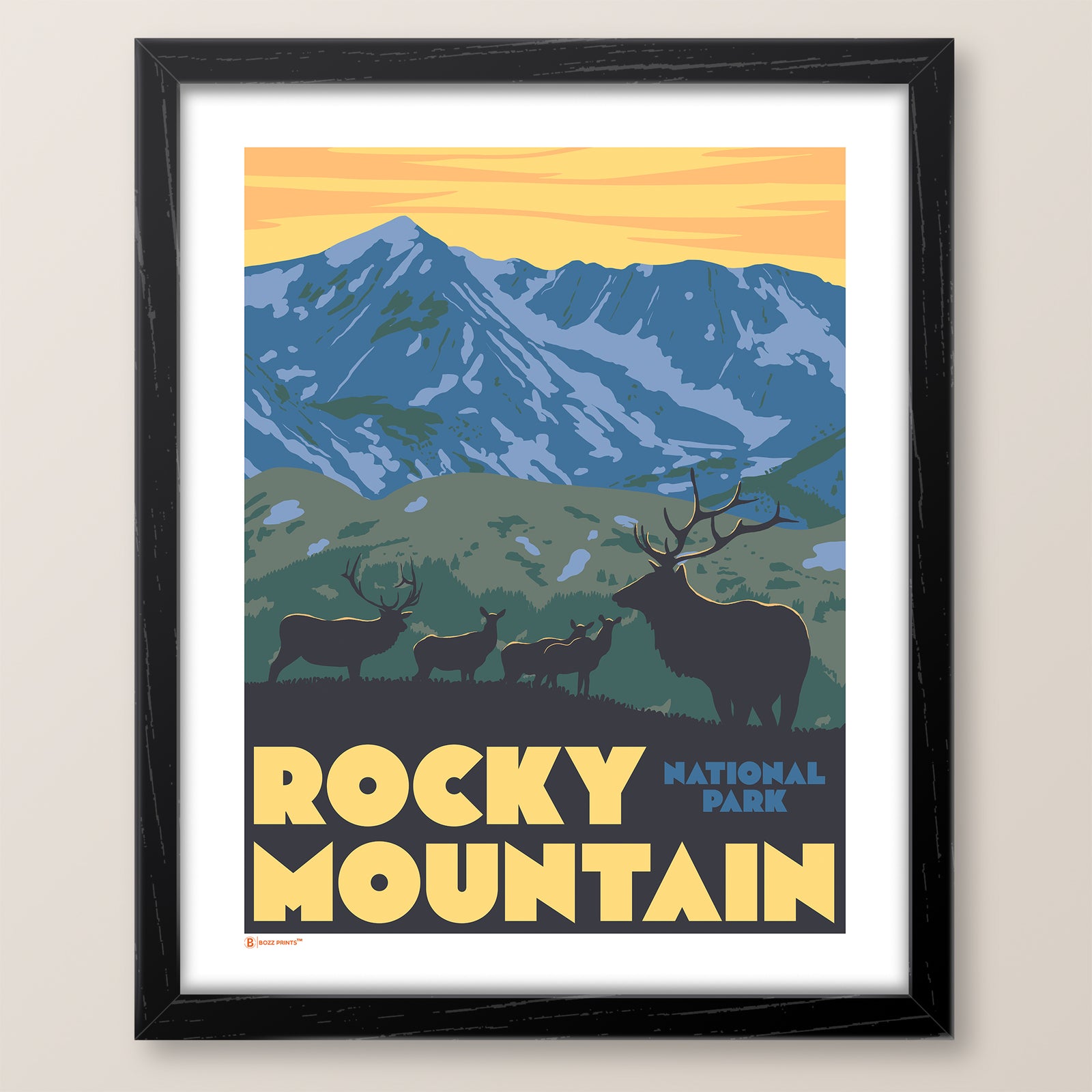 Rocky Mountain National Park Trail Ridge Road Print