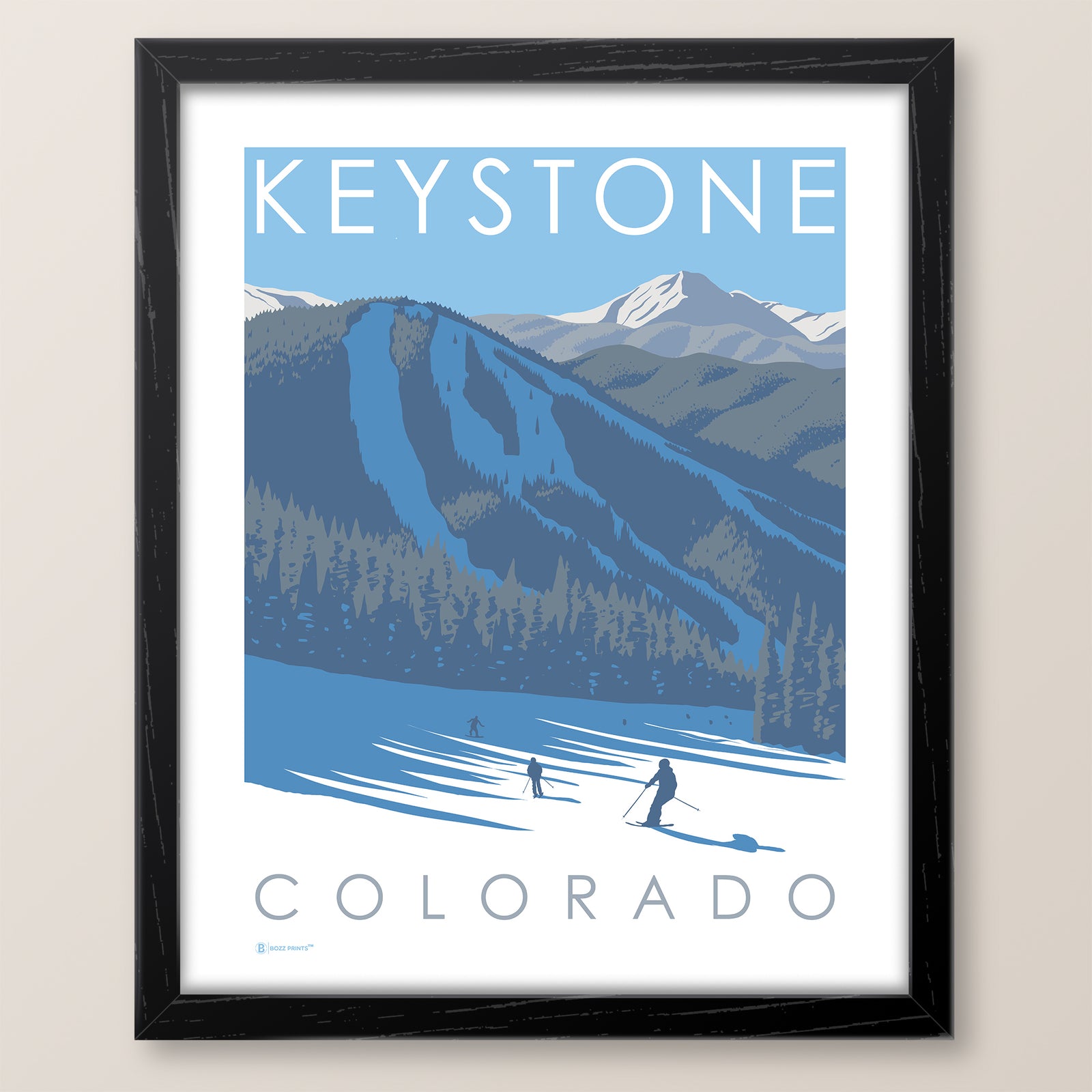 Ski Keystone Print