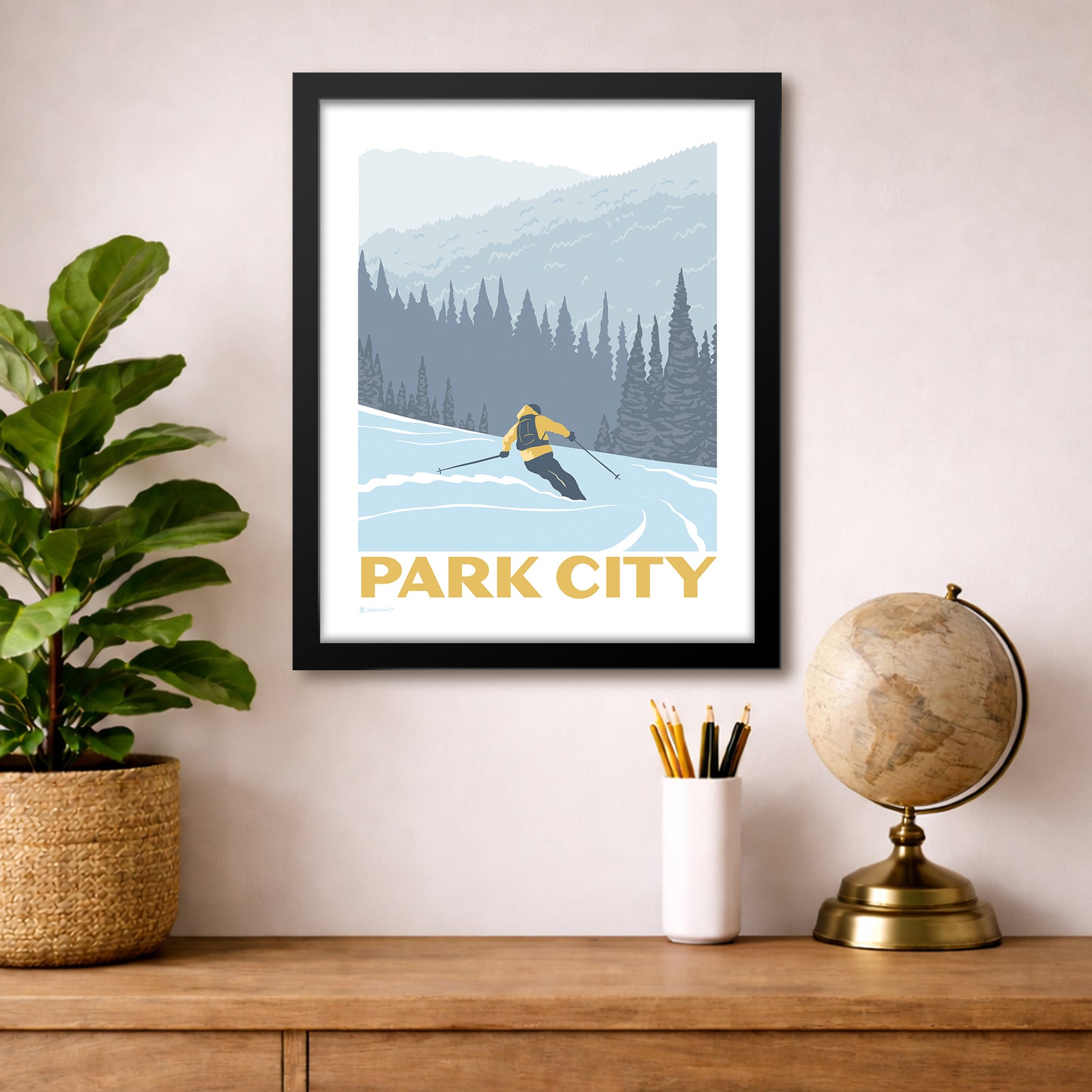 Ski Park City Print