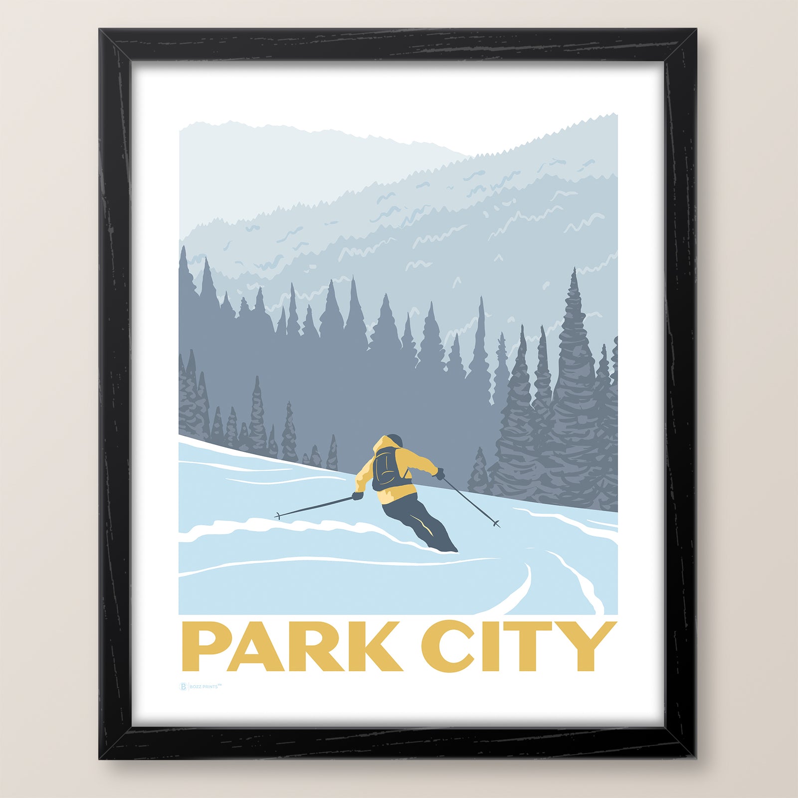 Ski Park City Print