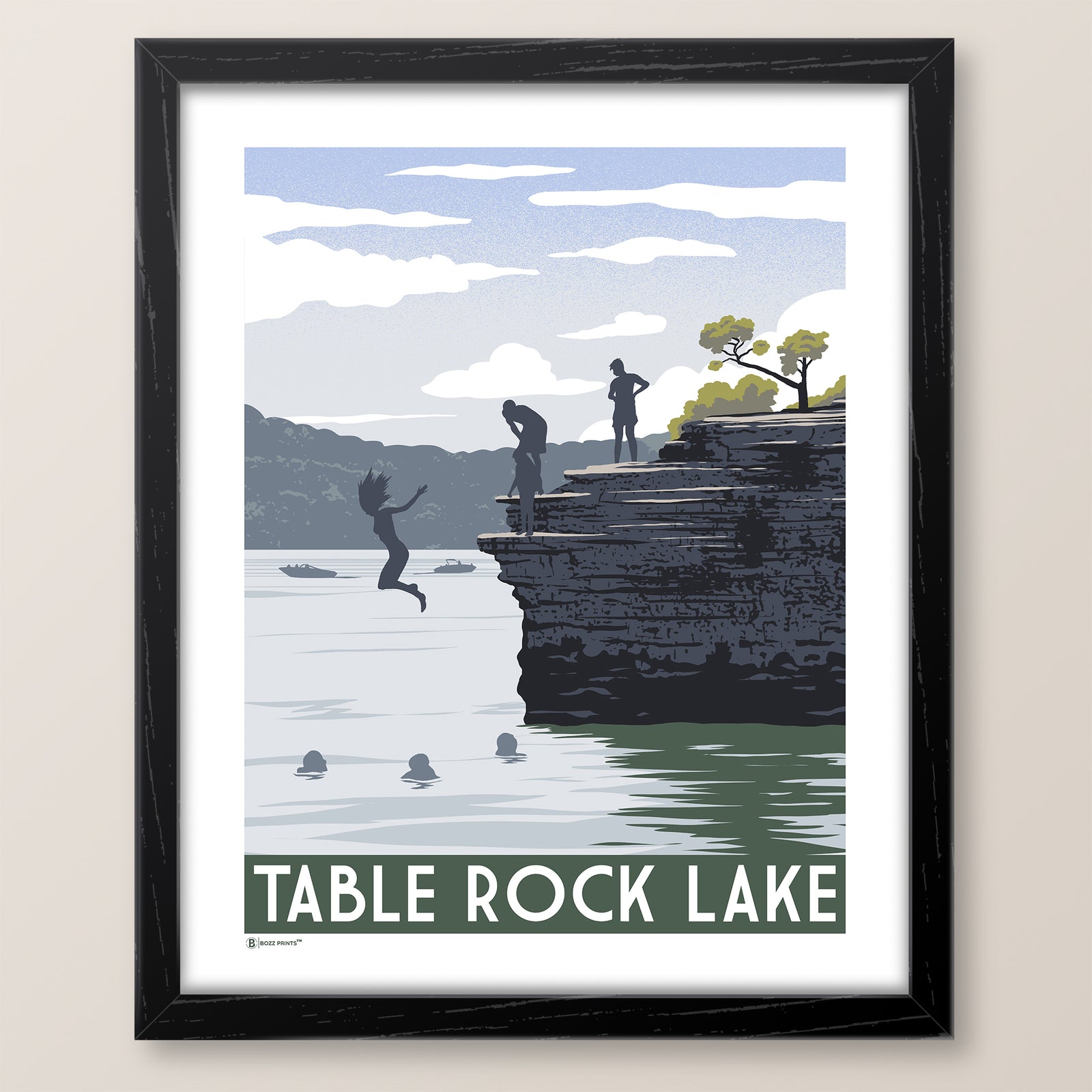 Table Rock Lake Cliffs Print