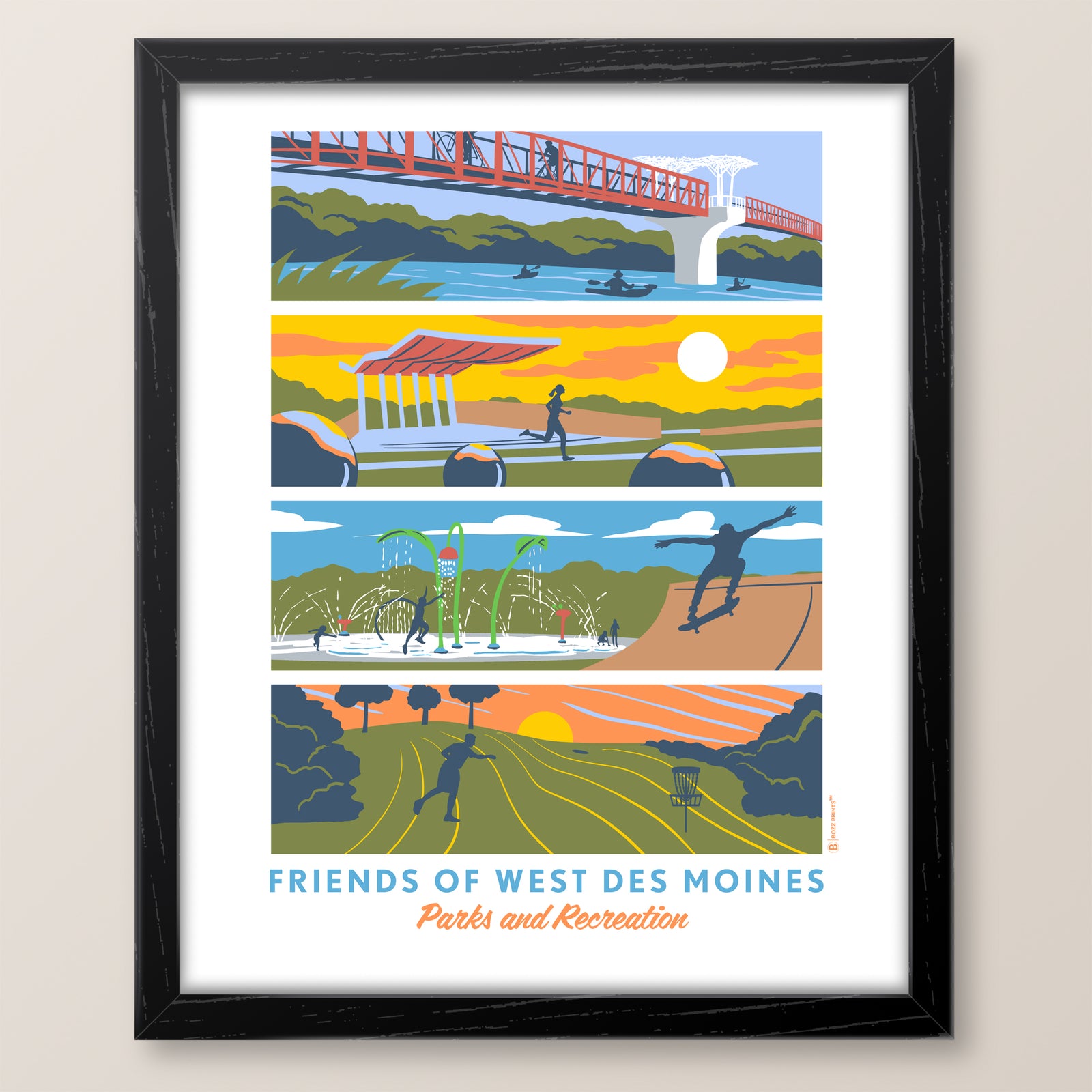 Friends of West Des Moines Parks & Recreation Landmarks Print