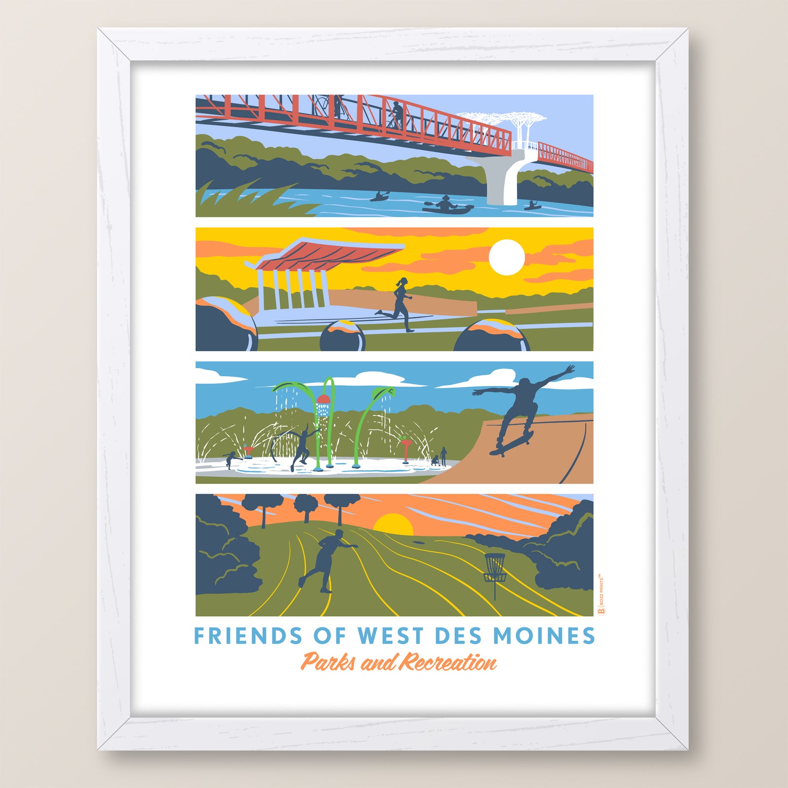 Friends of West Des Moines Parks & Recreation Landmarks Print