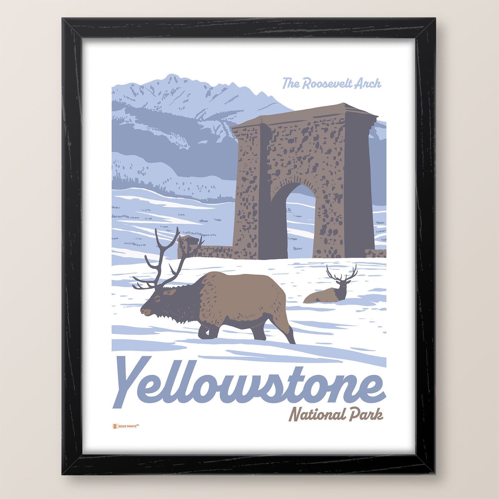 Yellowstone National Park Roosevelt Arch Print
