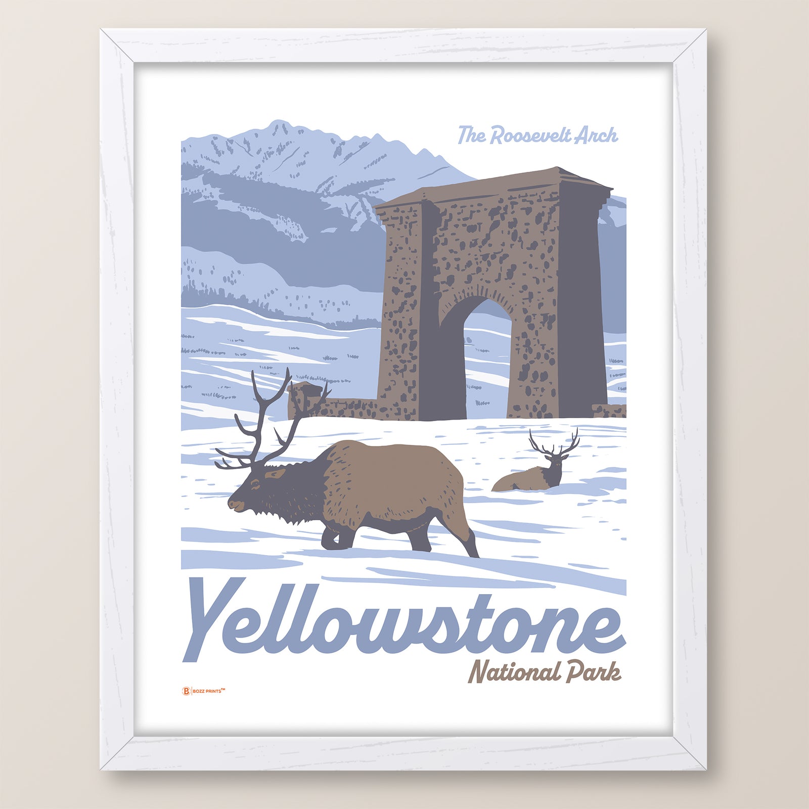 Yellowstone National Park Roosevelt Arch Print