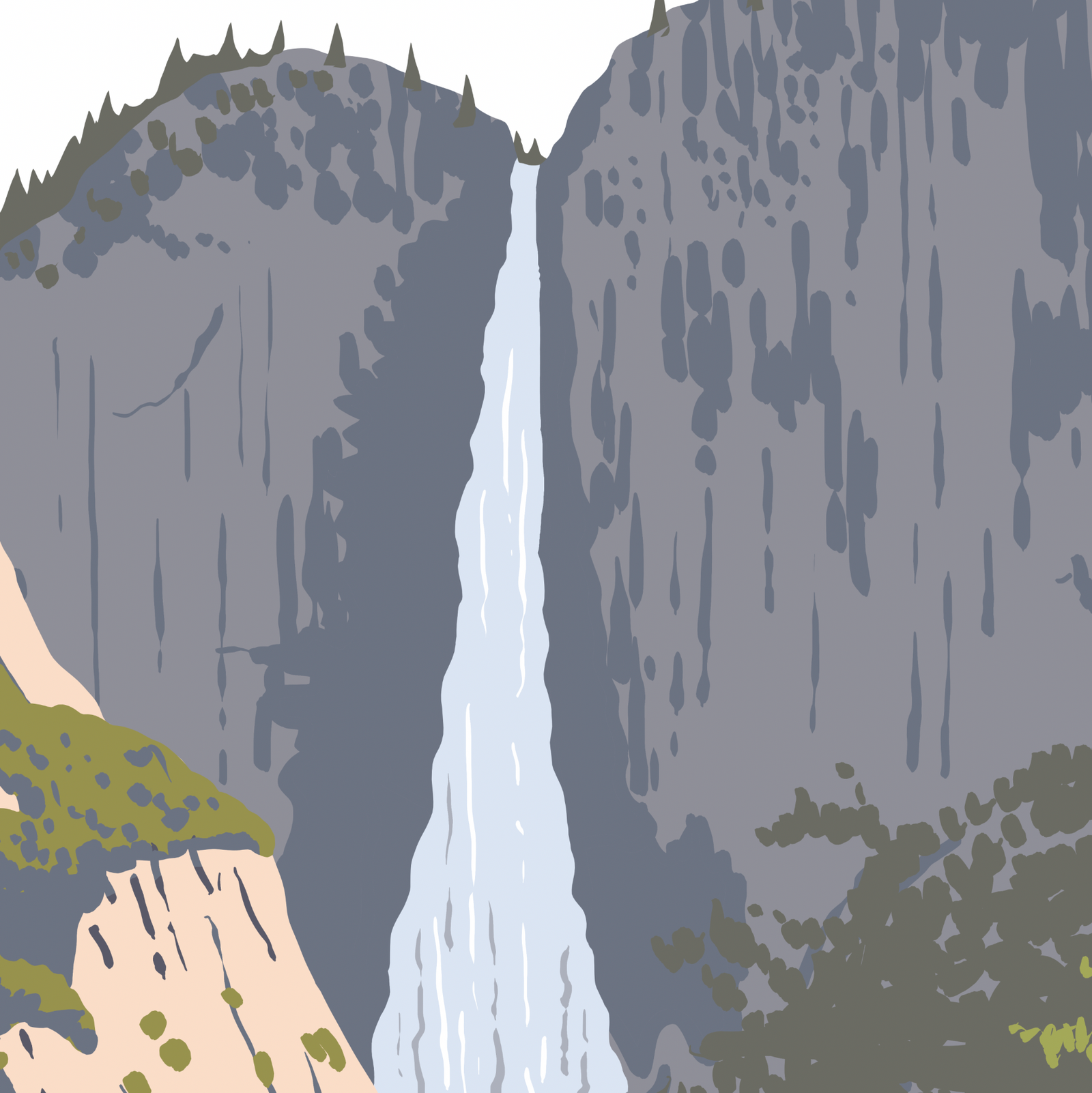 Yosemite National Park Yosemite Falls Print