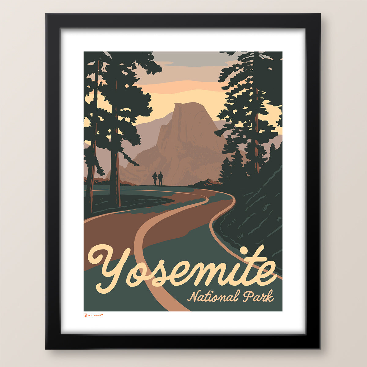 Yosemite National Park Road to Half Dome Print