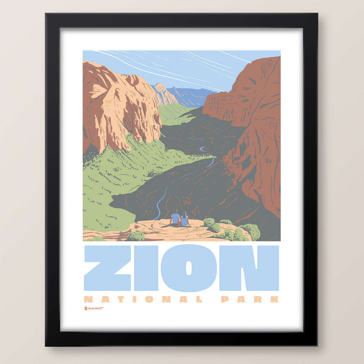 Zion National Park Angels Landing View Print