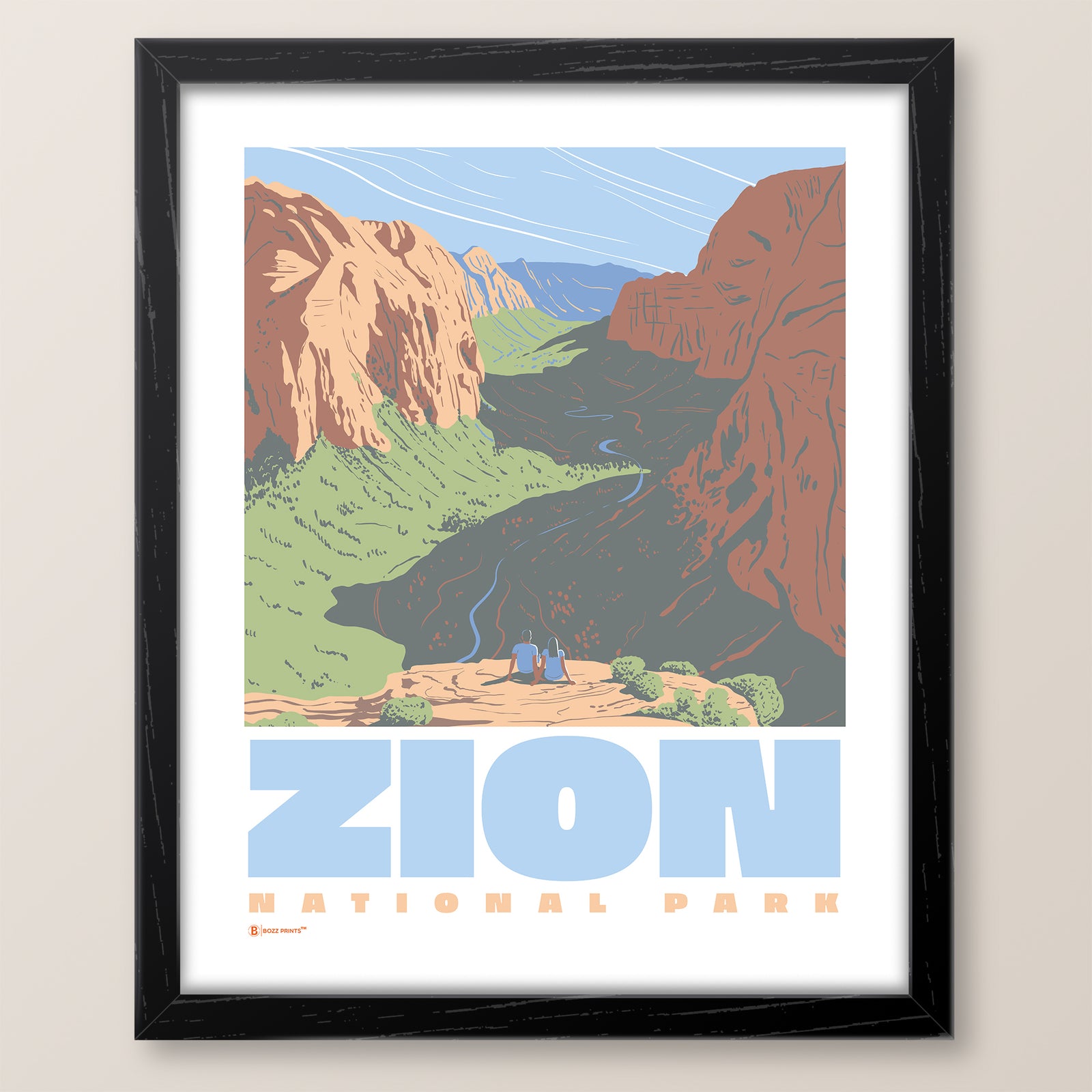 Zion National Park Angels Landing View Print